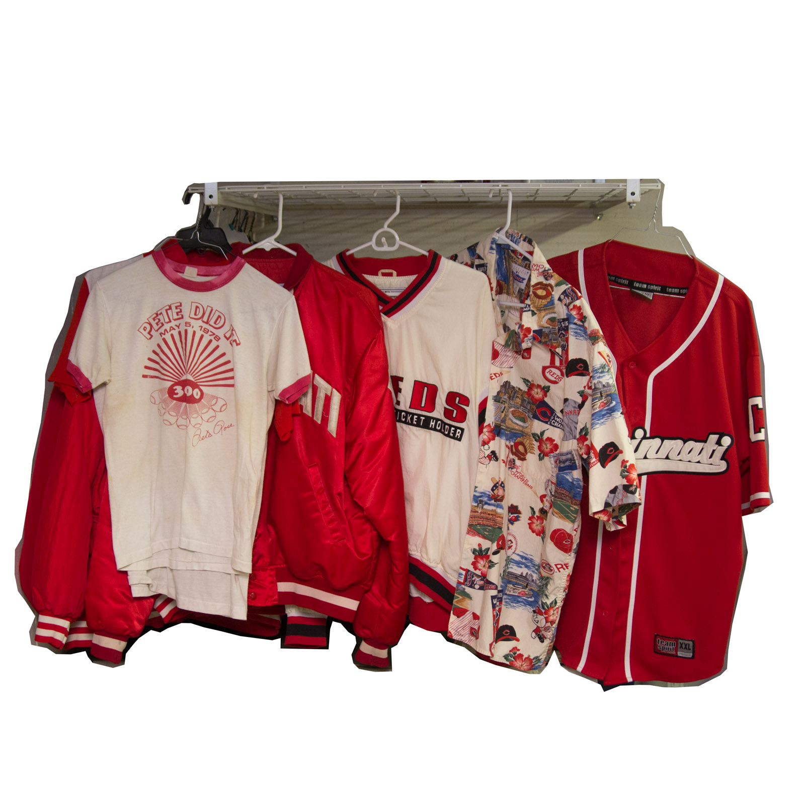 Collection of Vintage to Modern Cincinnati Reds Apparel