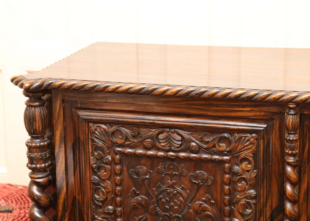 Large Carved Mahogany Buffet
