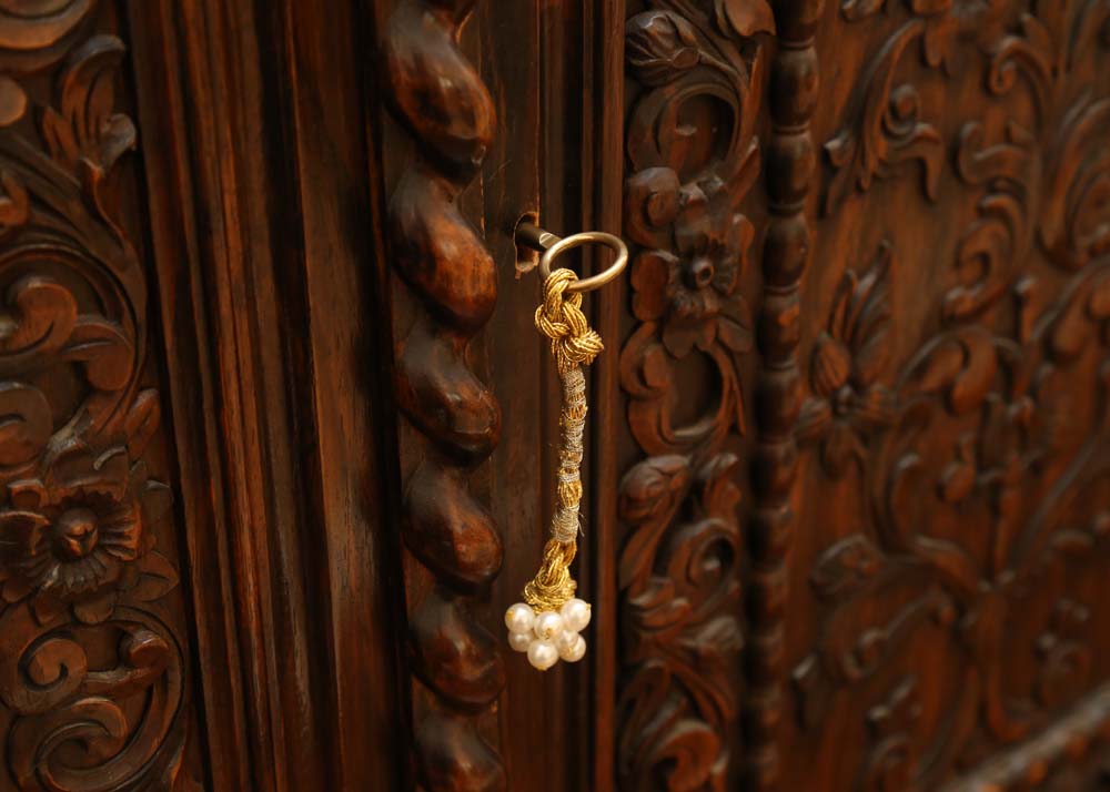 Large Carved Mahogany Buffet