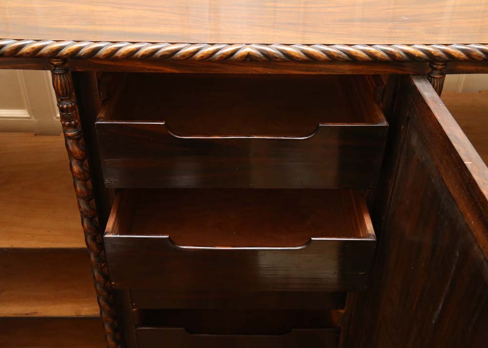 Large Carved Mahogany Buffet