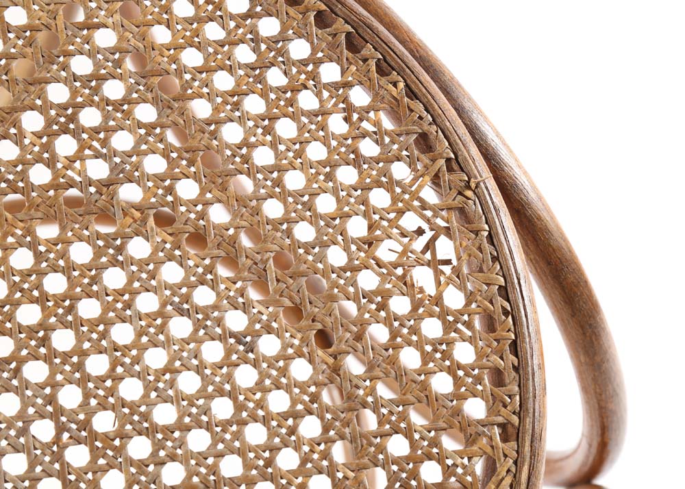 Vintage Thonet Style Bentwood Cane Stool