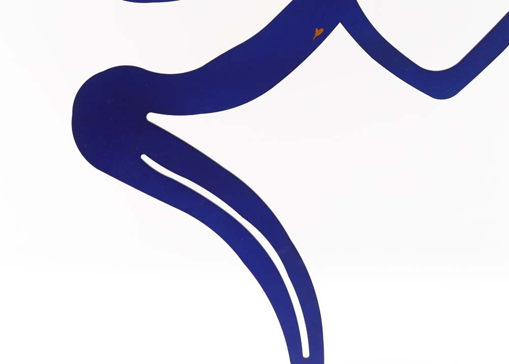 Pair of Claudine Buell Original Metal Sculptures