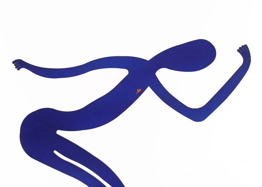 Pair of Claudine Buell Original Metal Sculptures