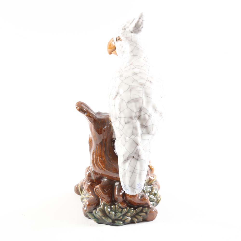 Pair of Ceramic Macaw Figurines