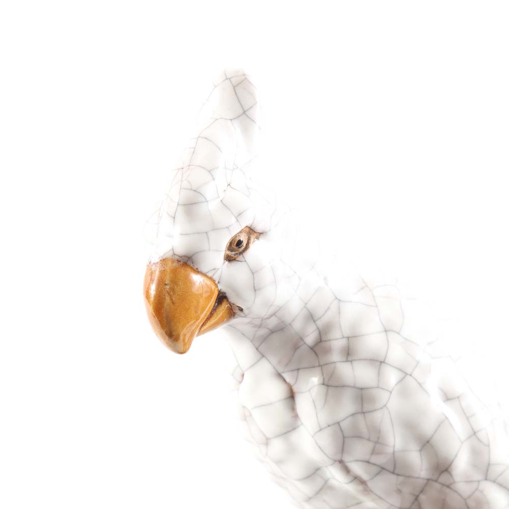 Pair of Ceramic Macaw Figurines