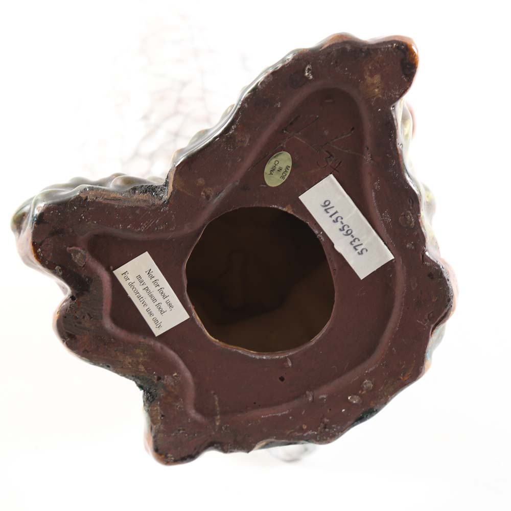 Pair of Ceramic Macaw Figurines