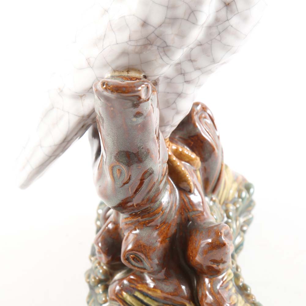 Pair of Ceramic Macaw Figurines