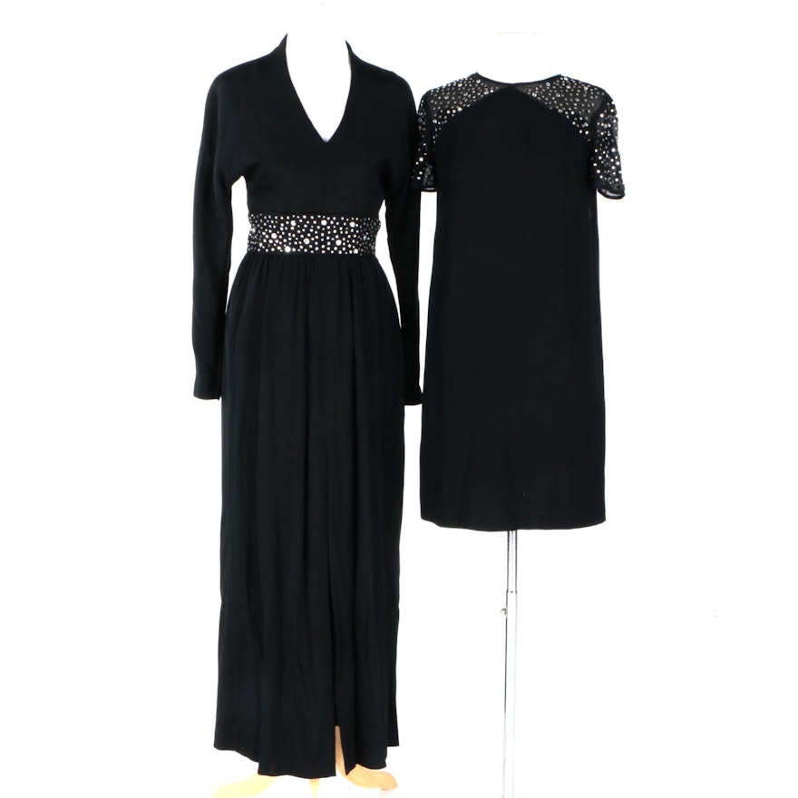 Black Embellished Dresses Including Jane Justin