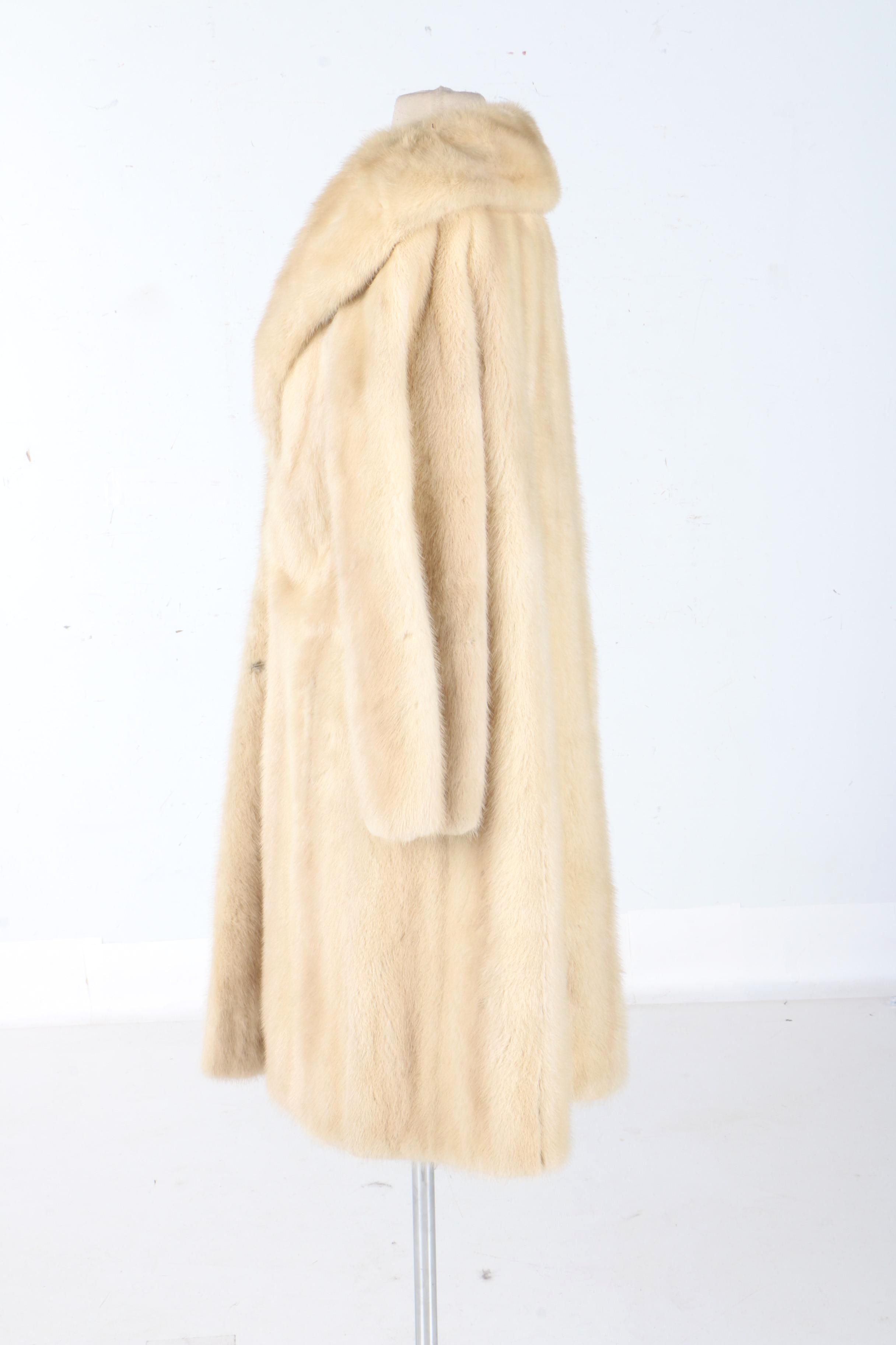 Kramer's Blonde Mink Fur Women's Dress Coat