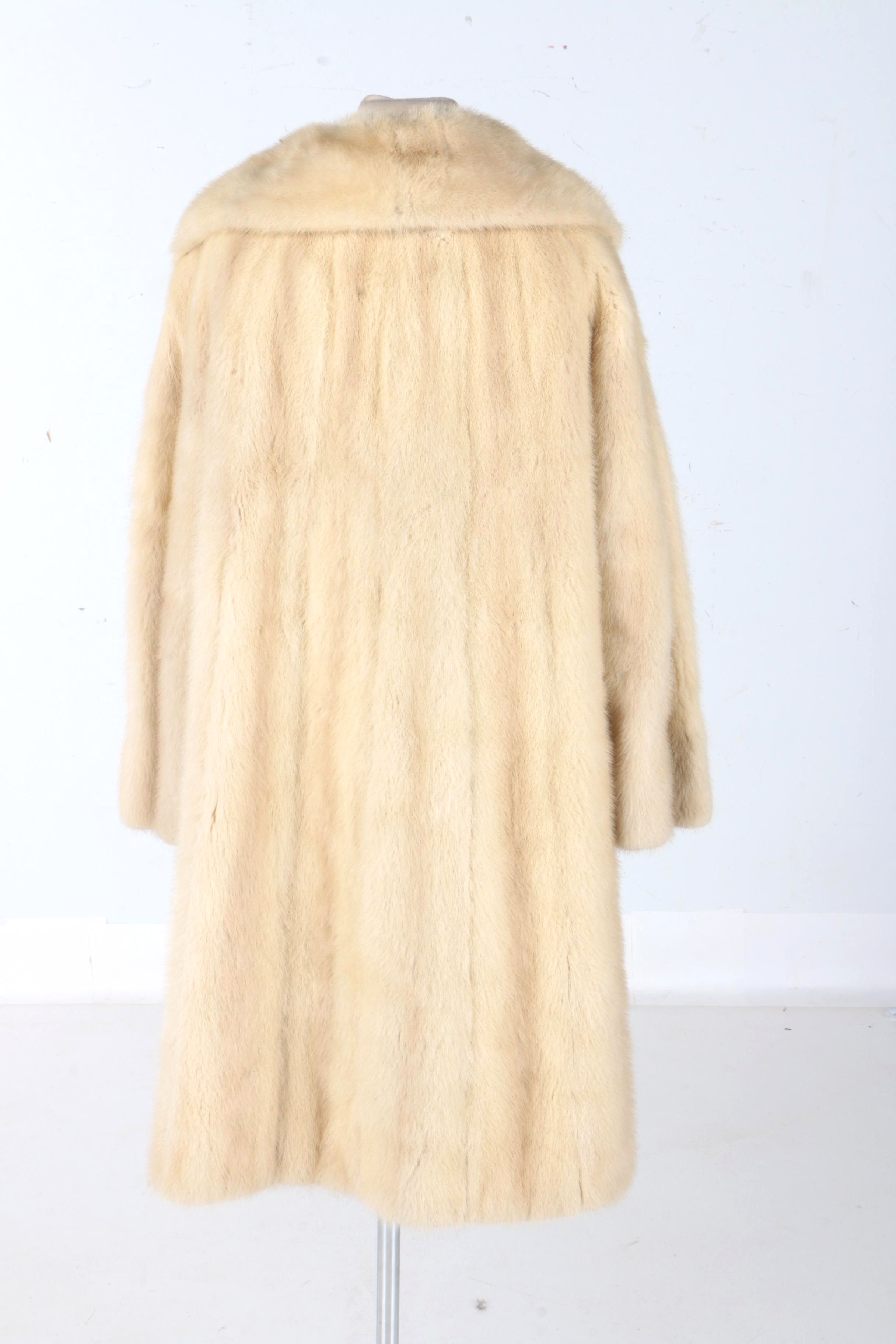 Kramer's Blonde Mink Fur Women's Dress Coat