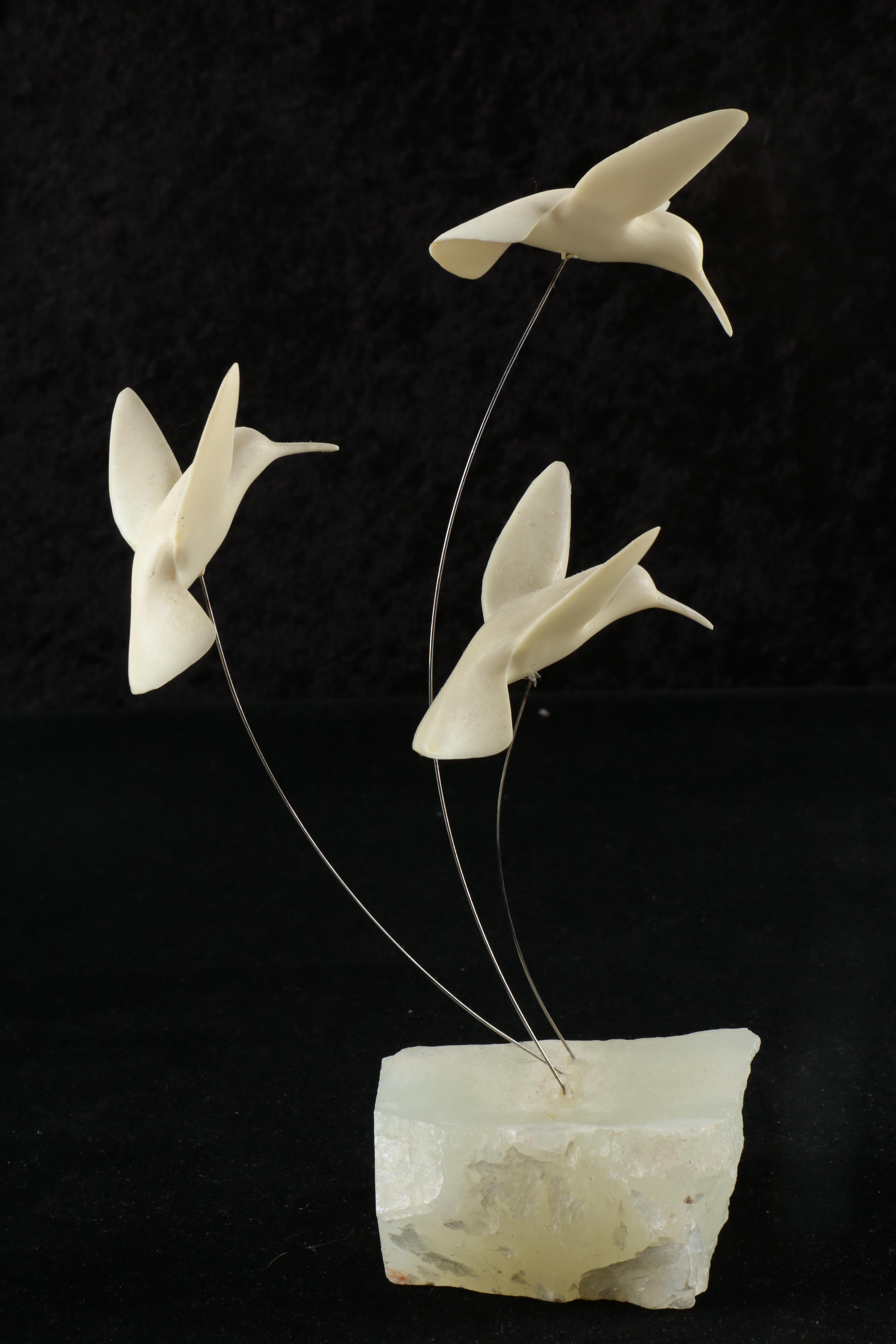 Marvin Wernick Co. Kinetic Sculptures with Agate Bases