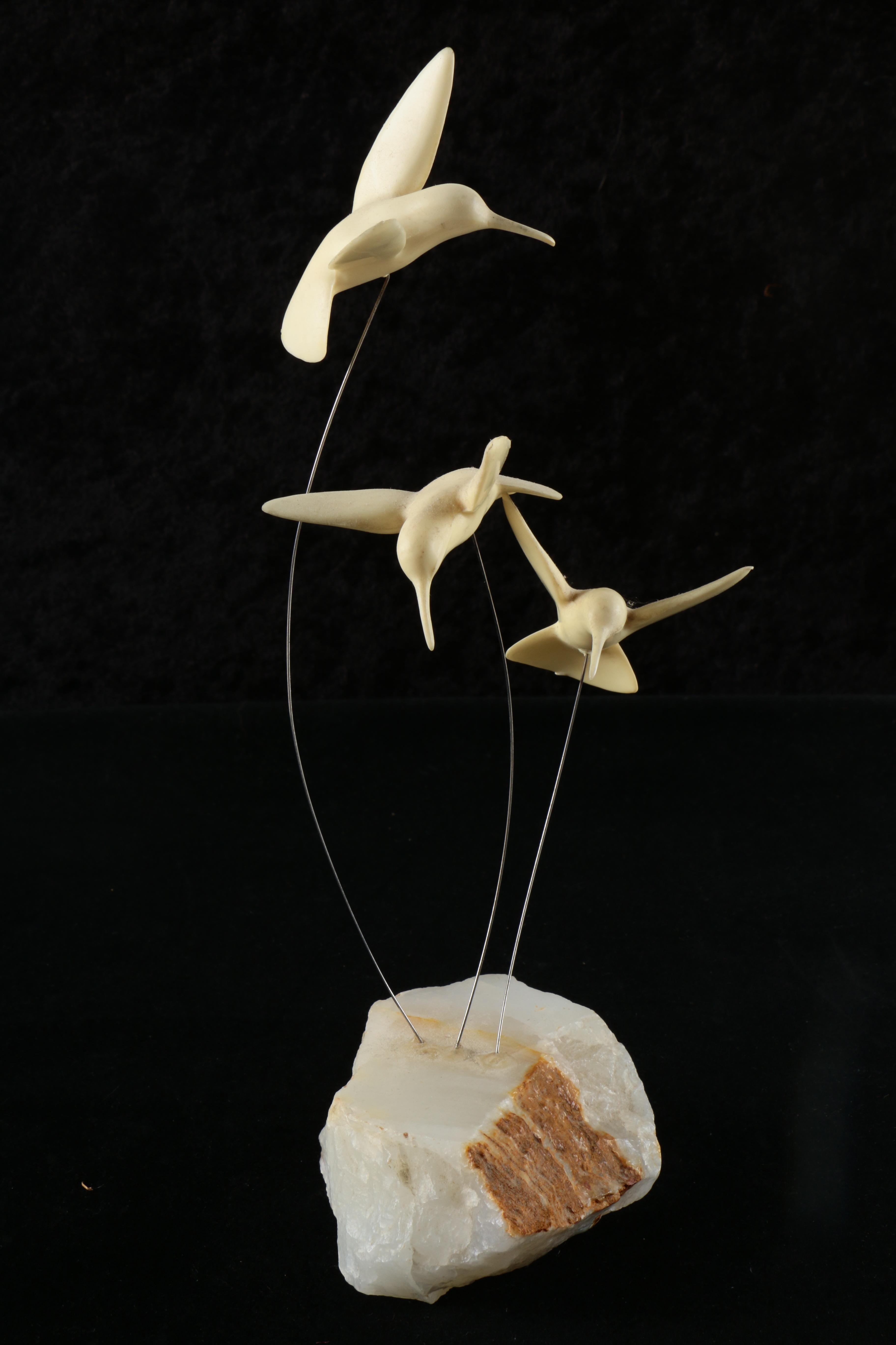 Marvin Wernick Co. Kinetic Sculptures with Agate Bases