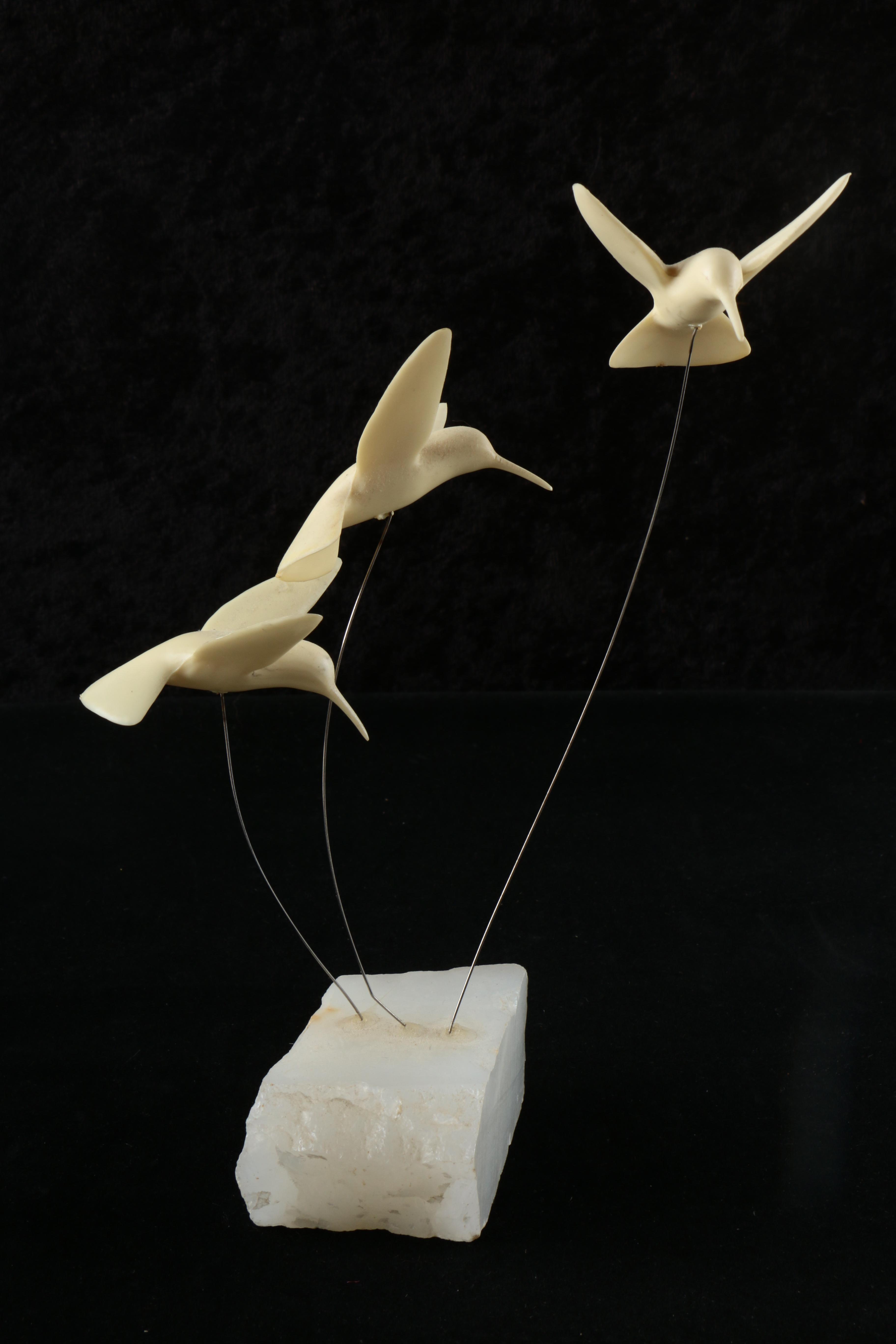 Marvin Wernick Co. Kinetic Sculptures with Agate Bases