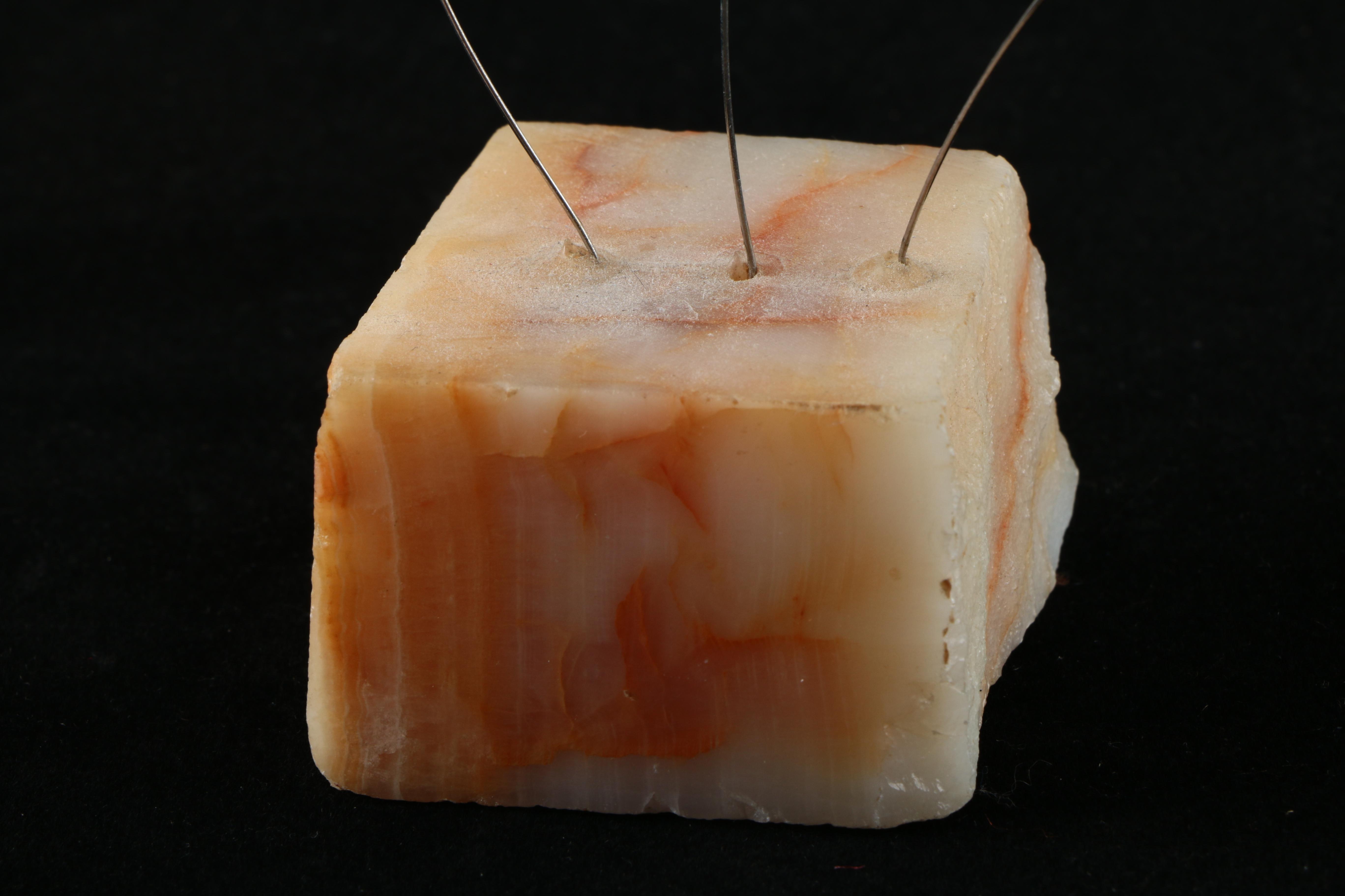 Marvin Wernick Co. Kinetic Sculptures with Agate Bases