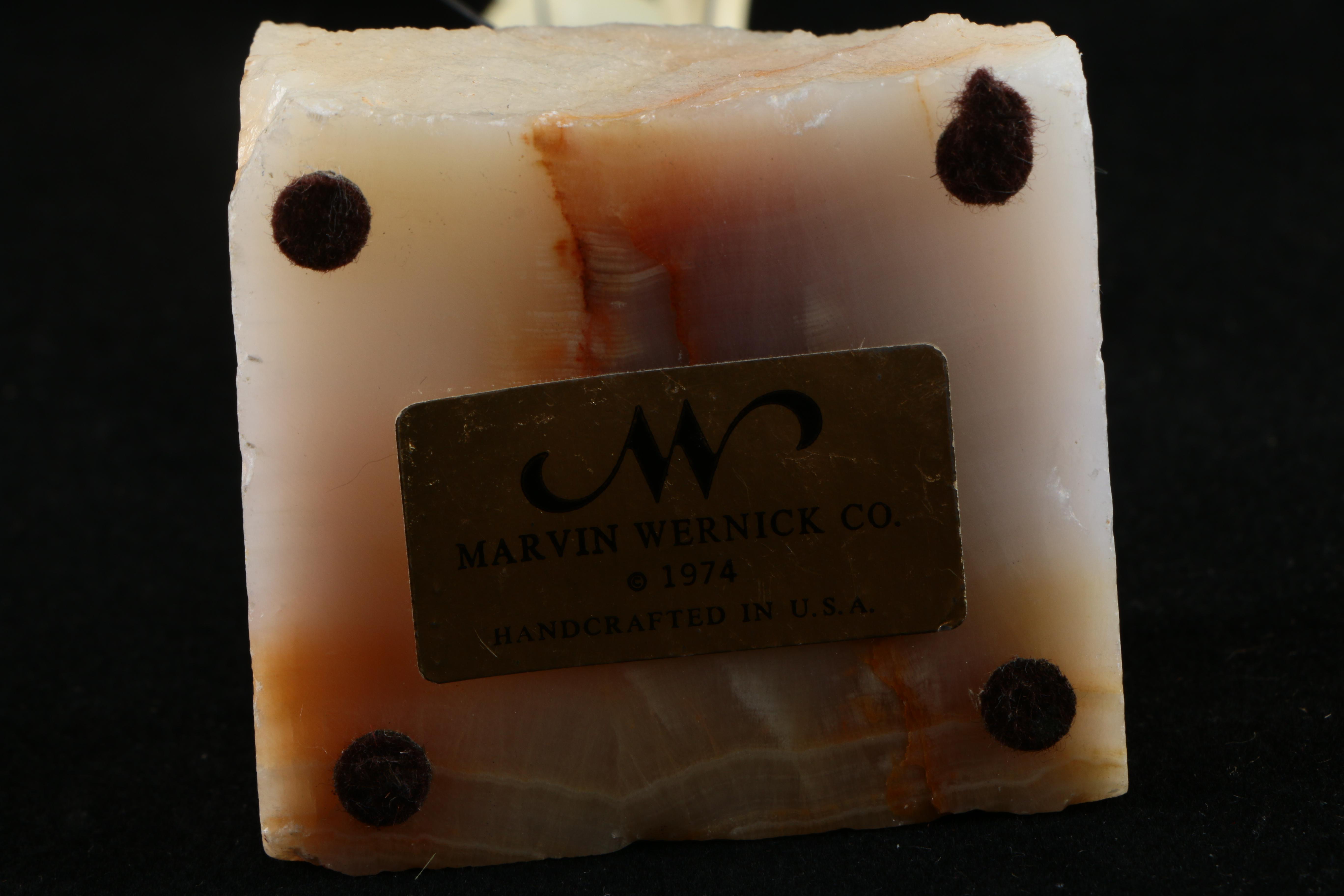 Marvin Wernick Co. Kinetic Sculptures with Agate Bases