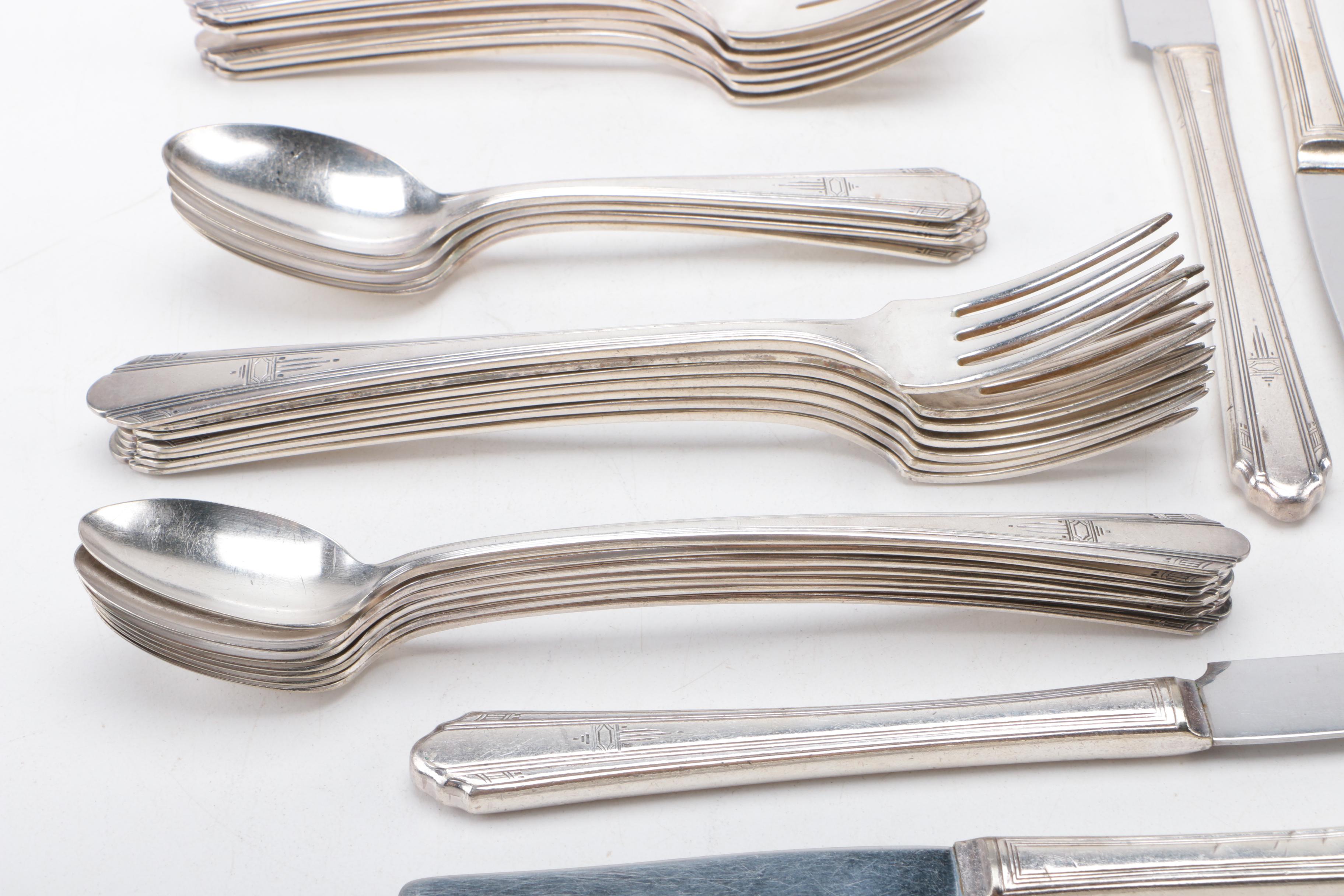 Wm. A. Rogers "Paramount" Silver Plate Flatware Set