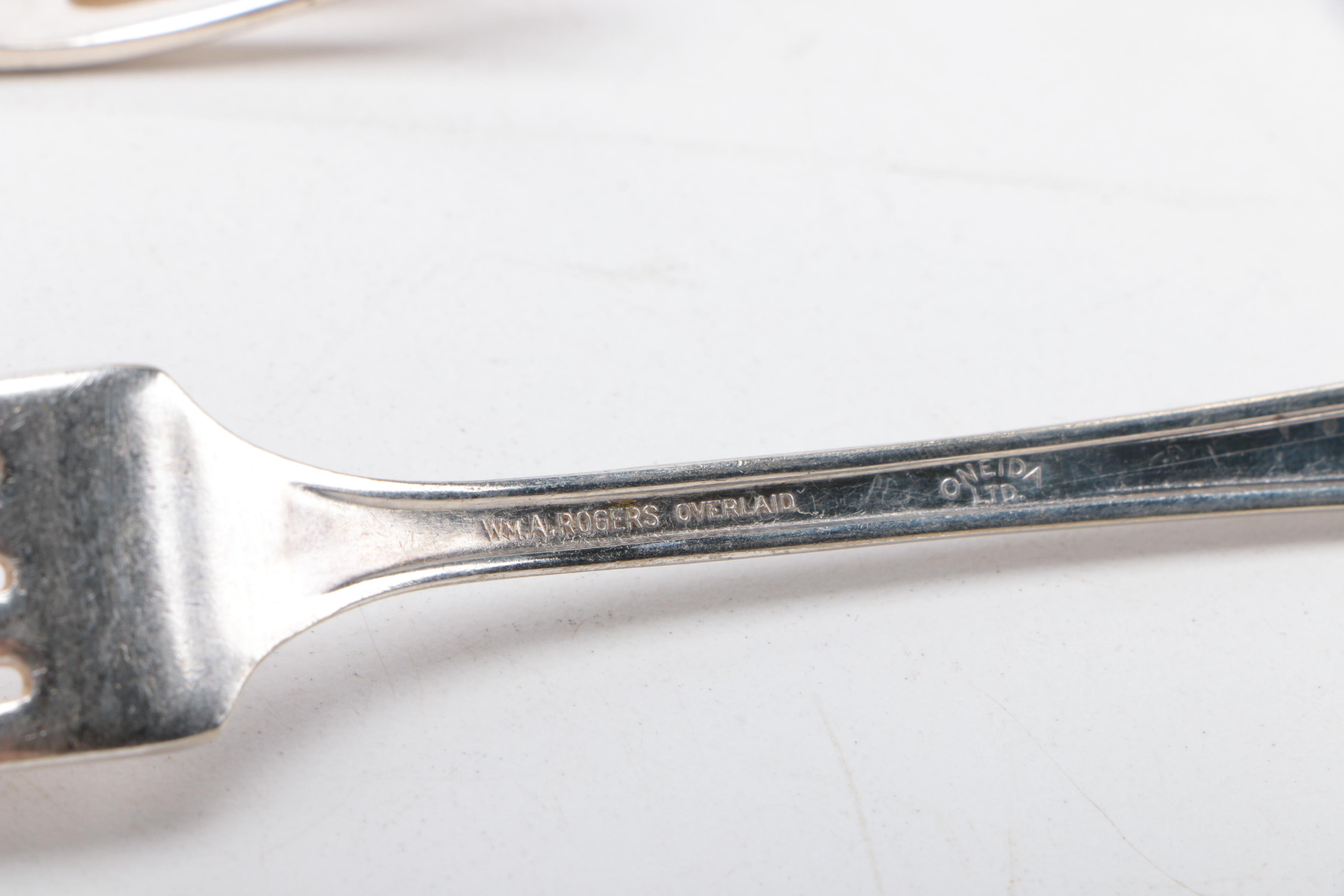 Wm. A. Rogers "Paramount" Silver Plate Flatware Set