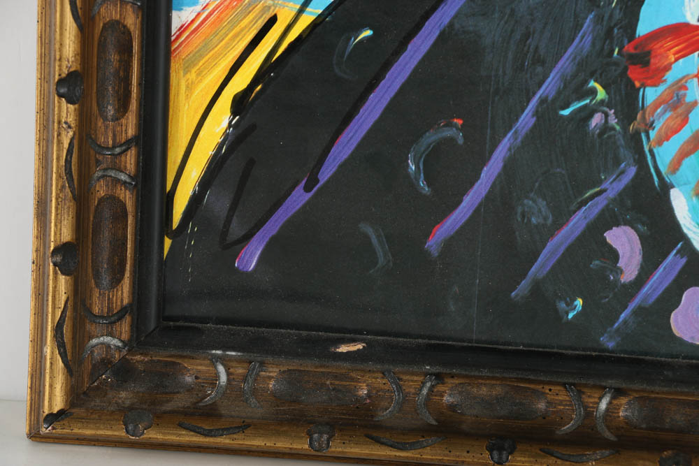 Peter Max Offset Lithograph on Paper "Self Portrait Fun"