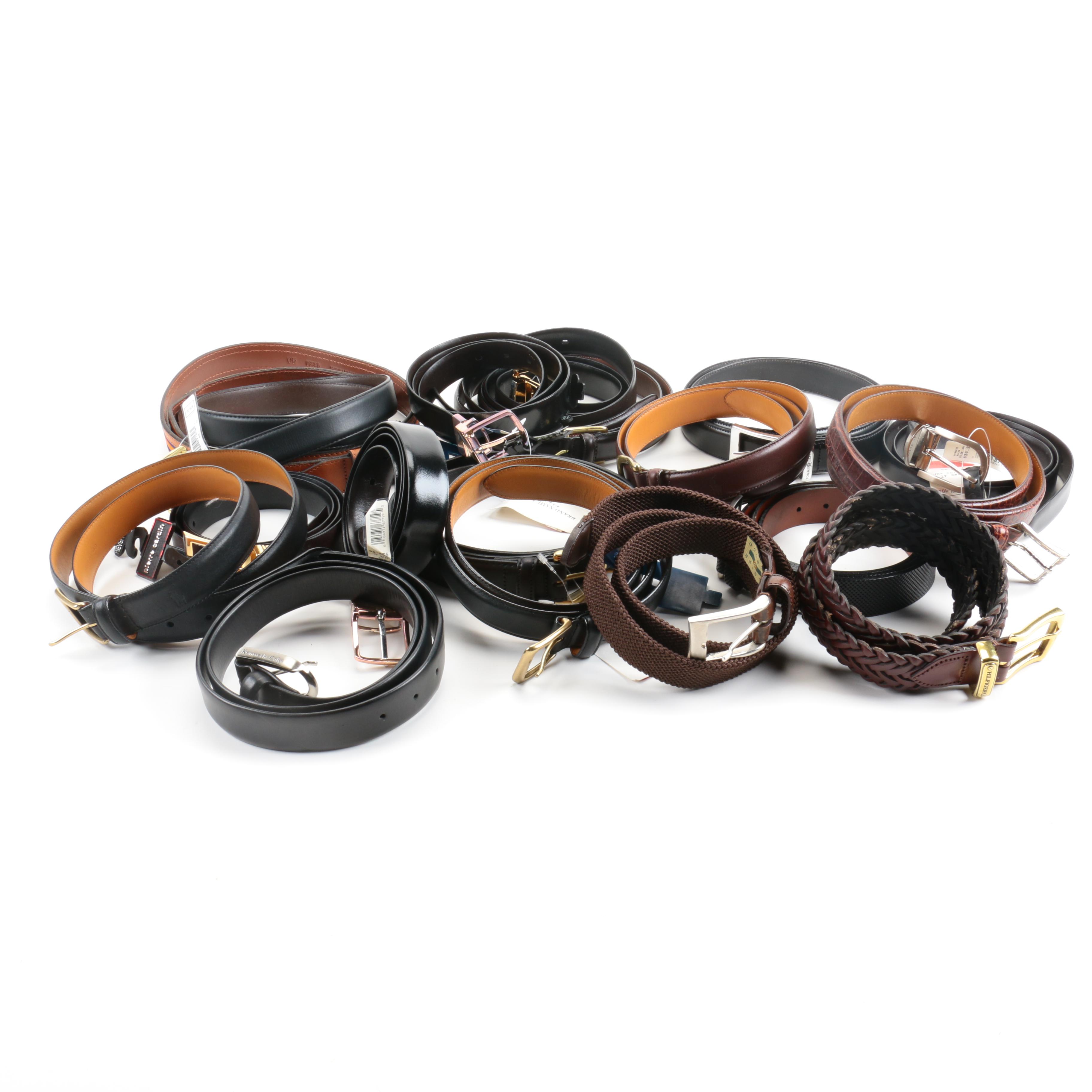 Designer Leather Belt Assortment