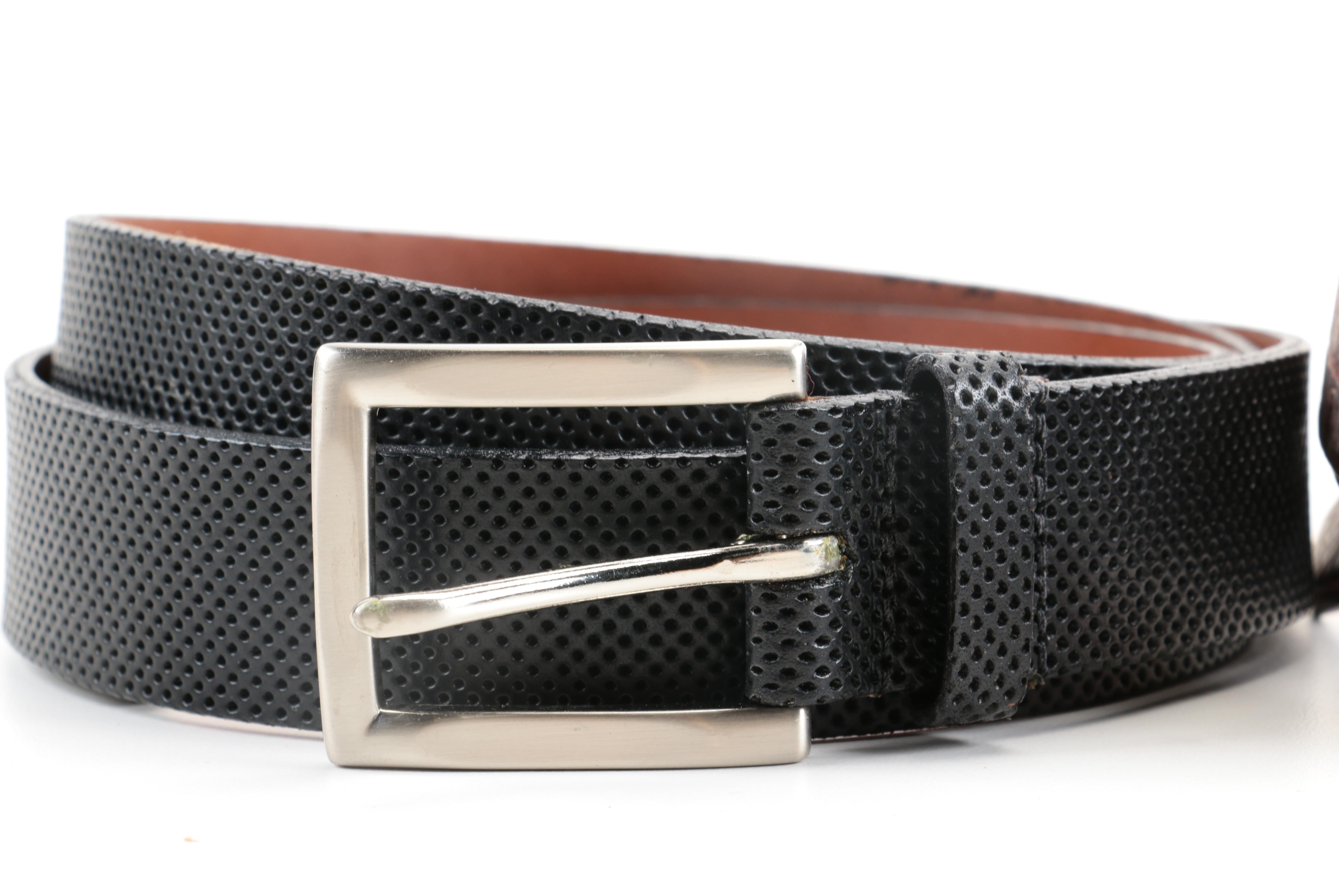 Designer Leather Belt Assortment