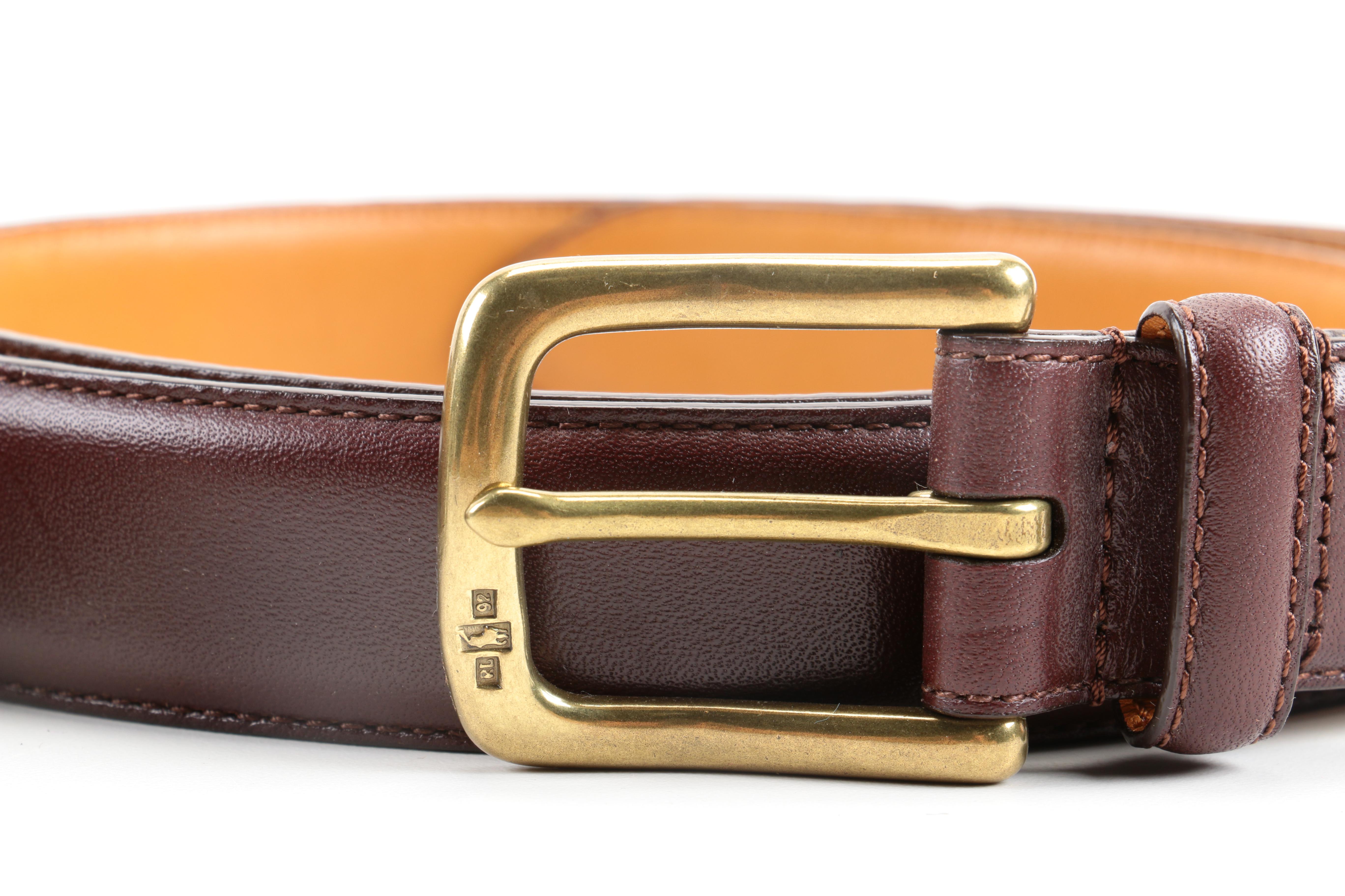 Designer Leather Belt Assortment