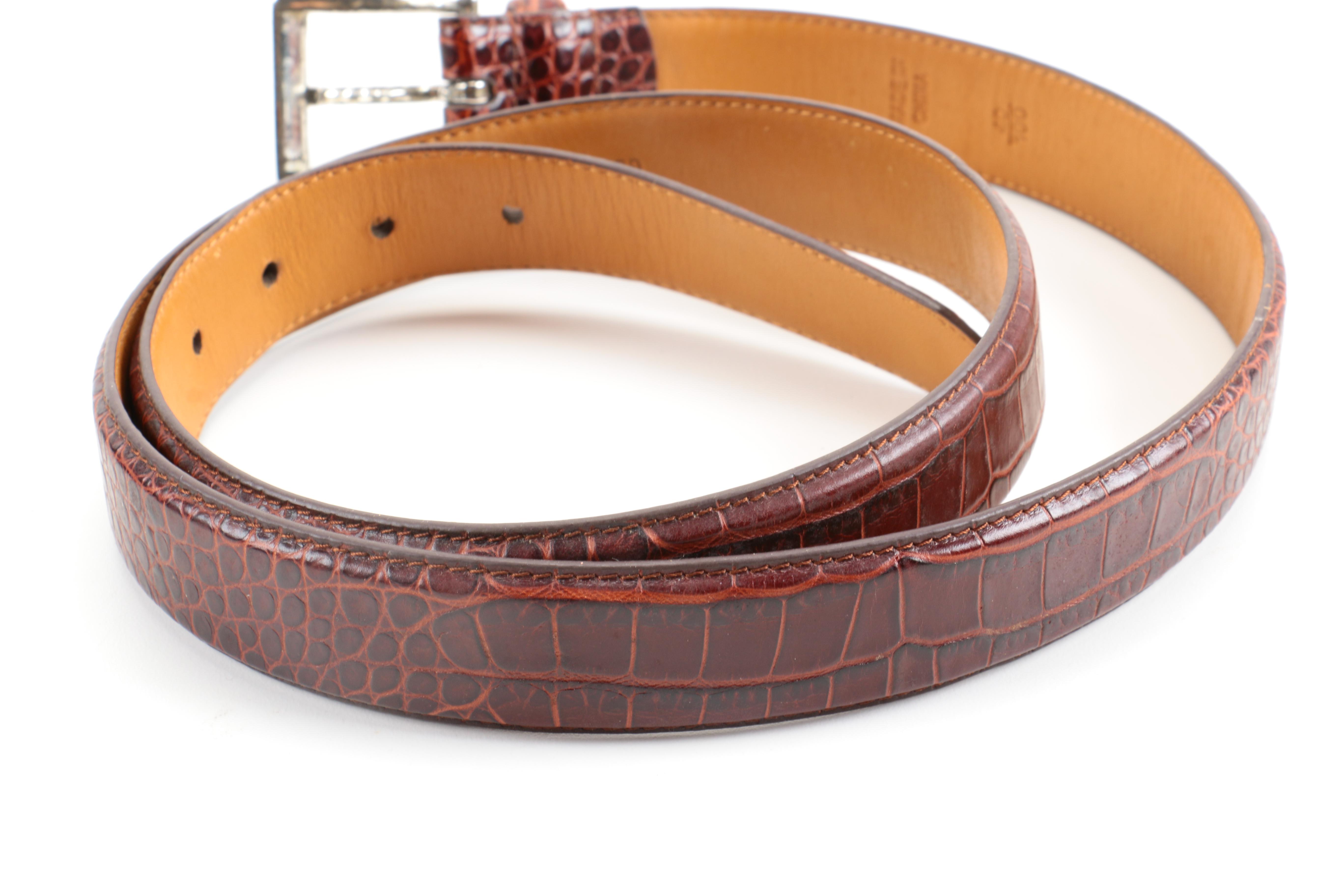Designer Leather Belt Assortment