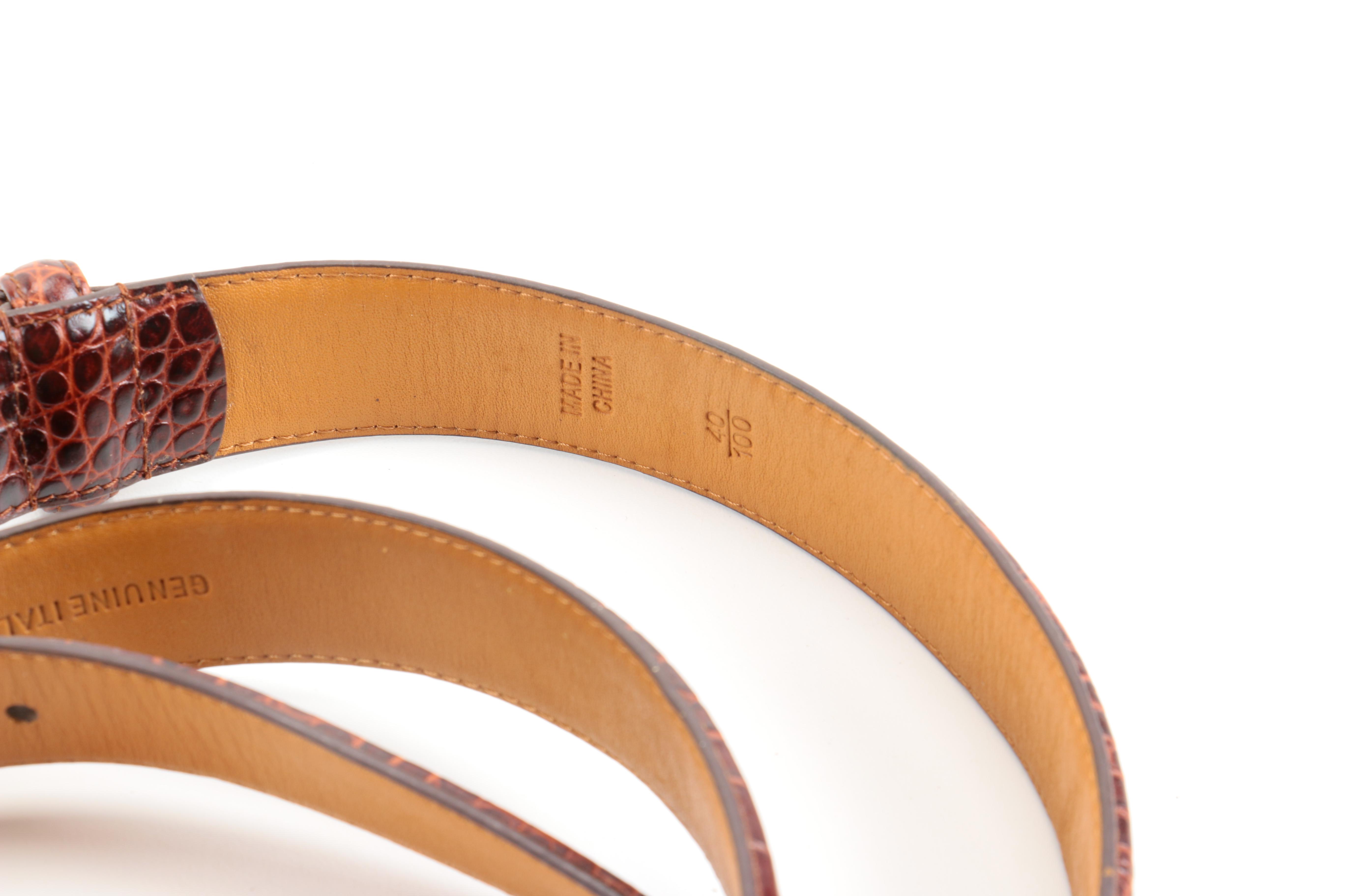 Designer Leather Belt Assortment
