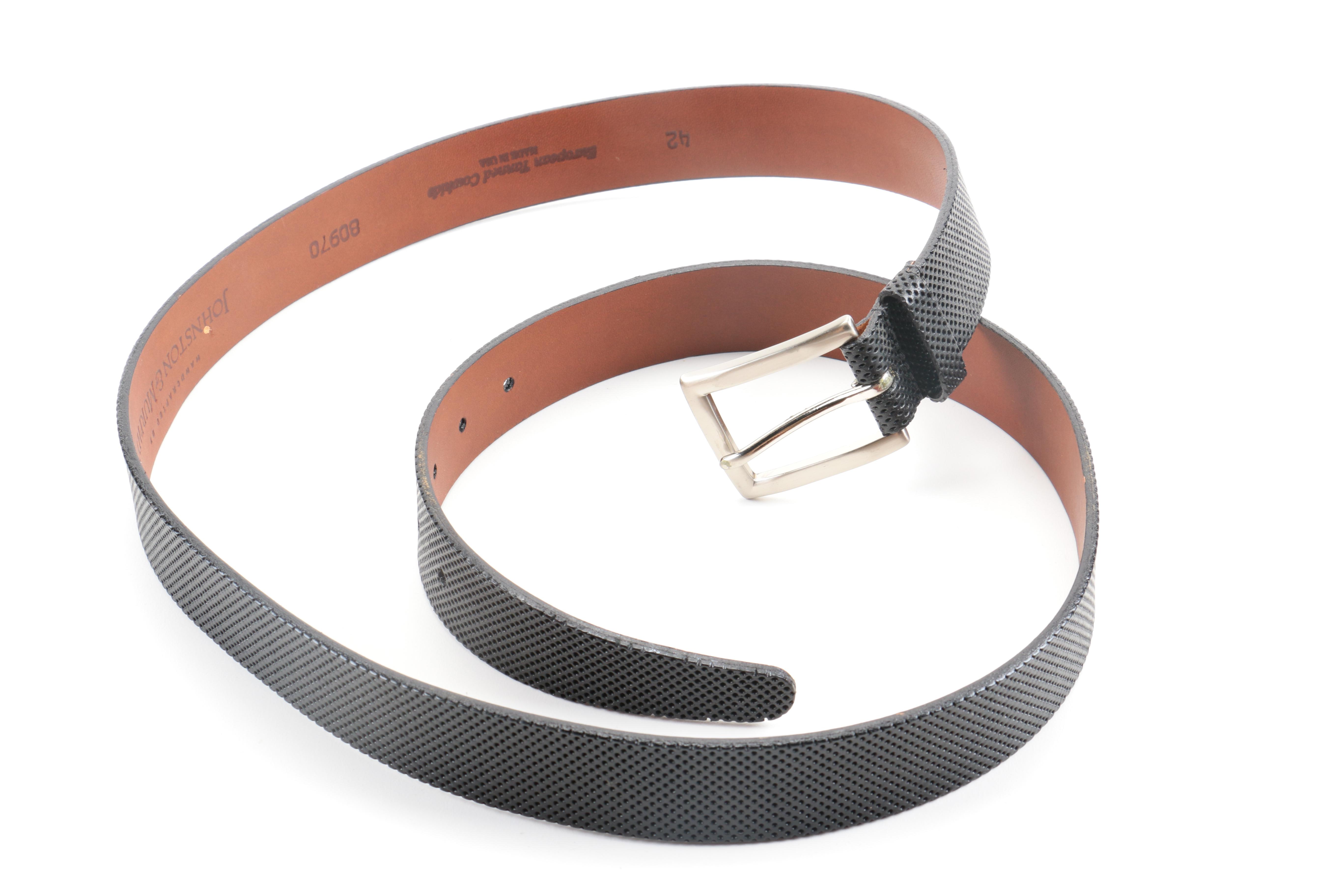 Designer Leather Belt Assortment