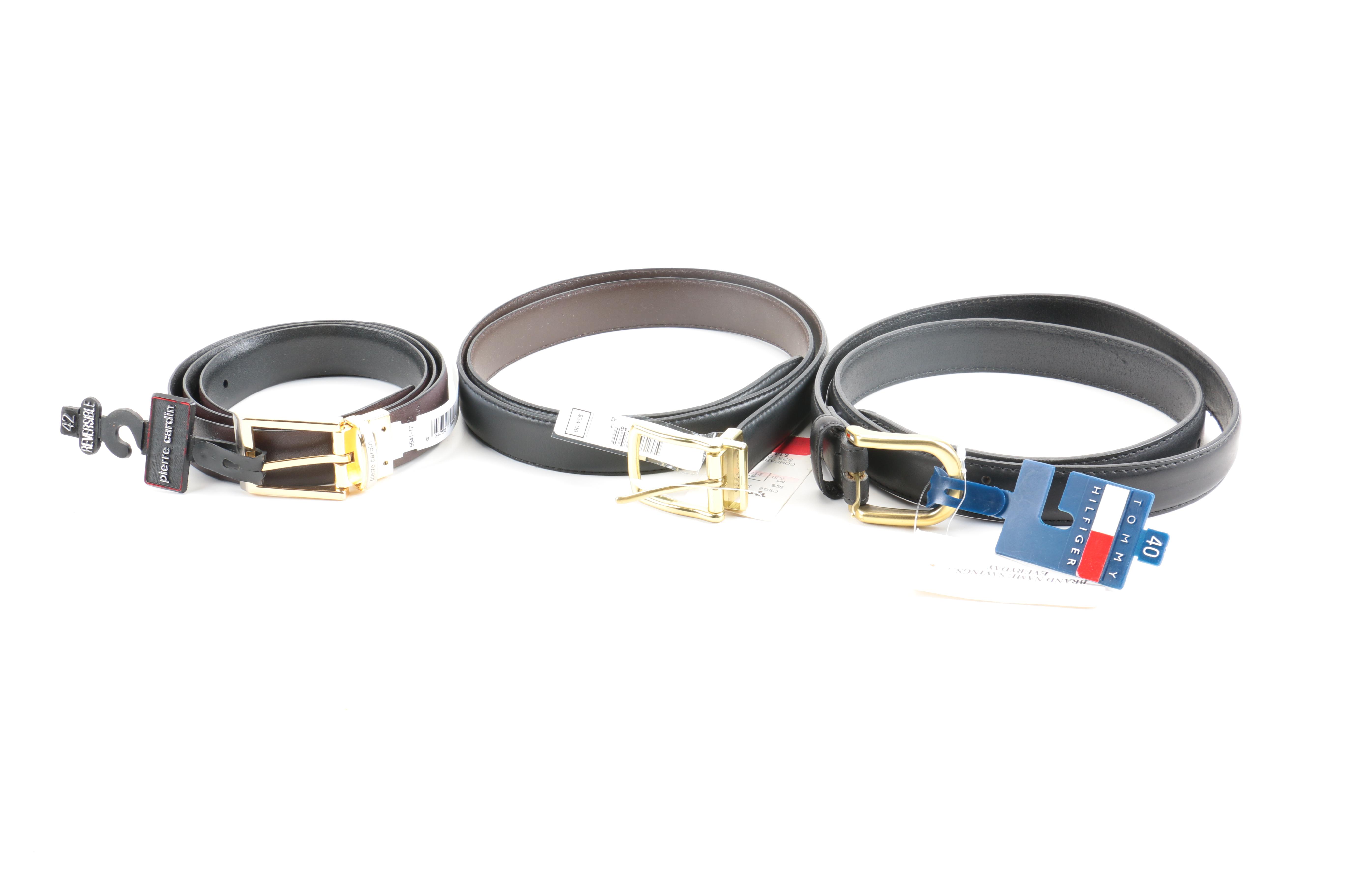 Designer Leather Belt Assortment