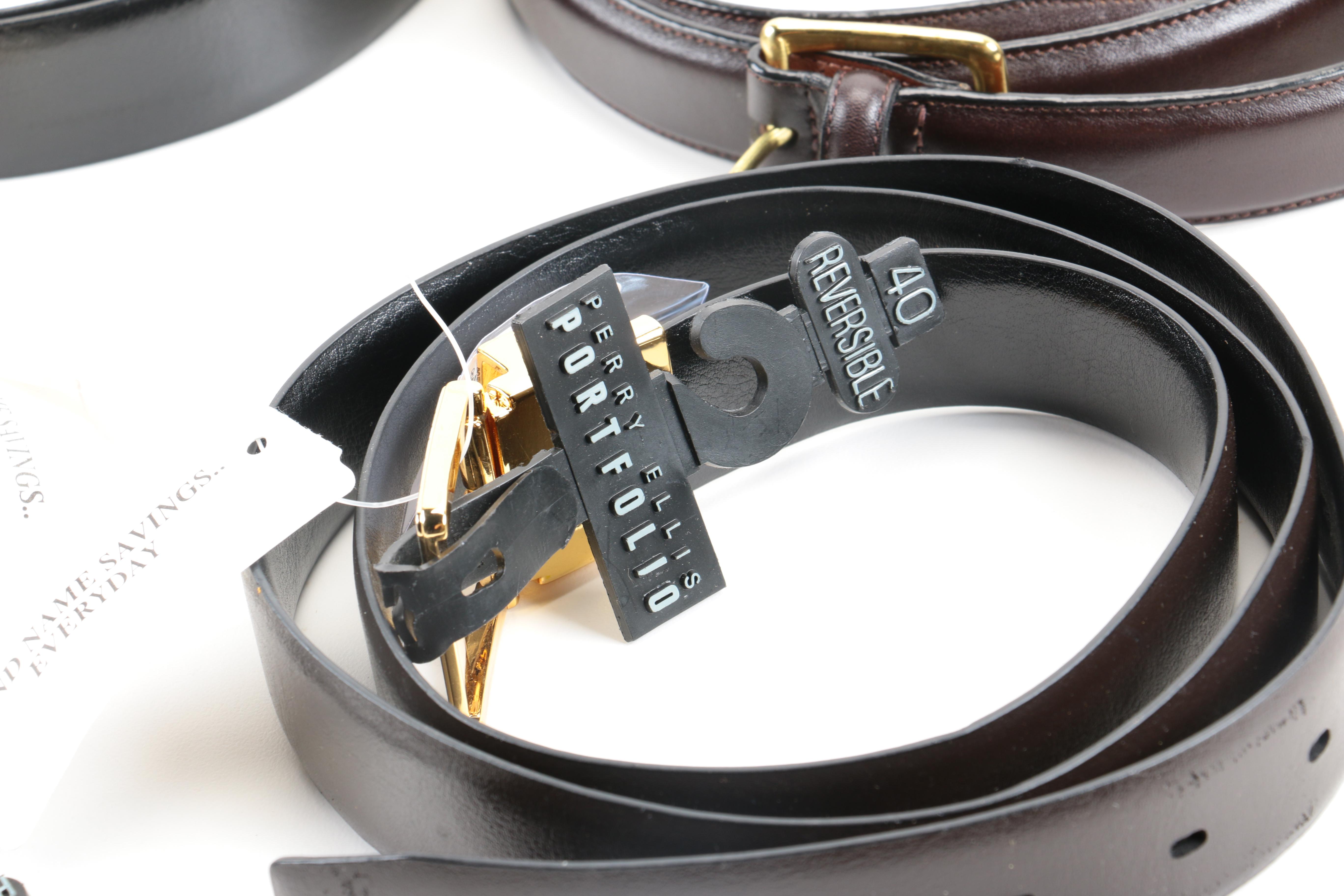 Designer Leather Belt Assortment