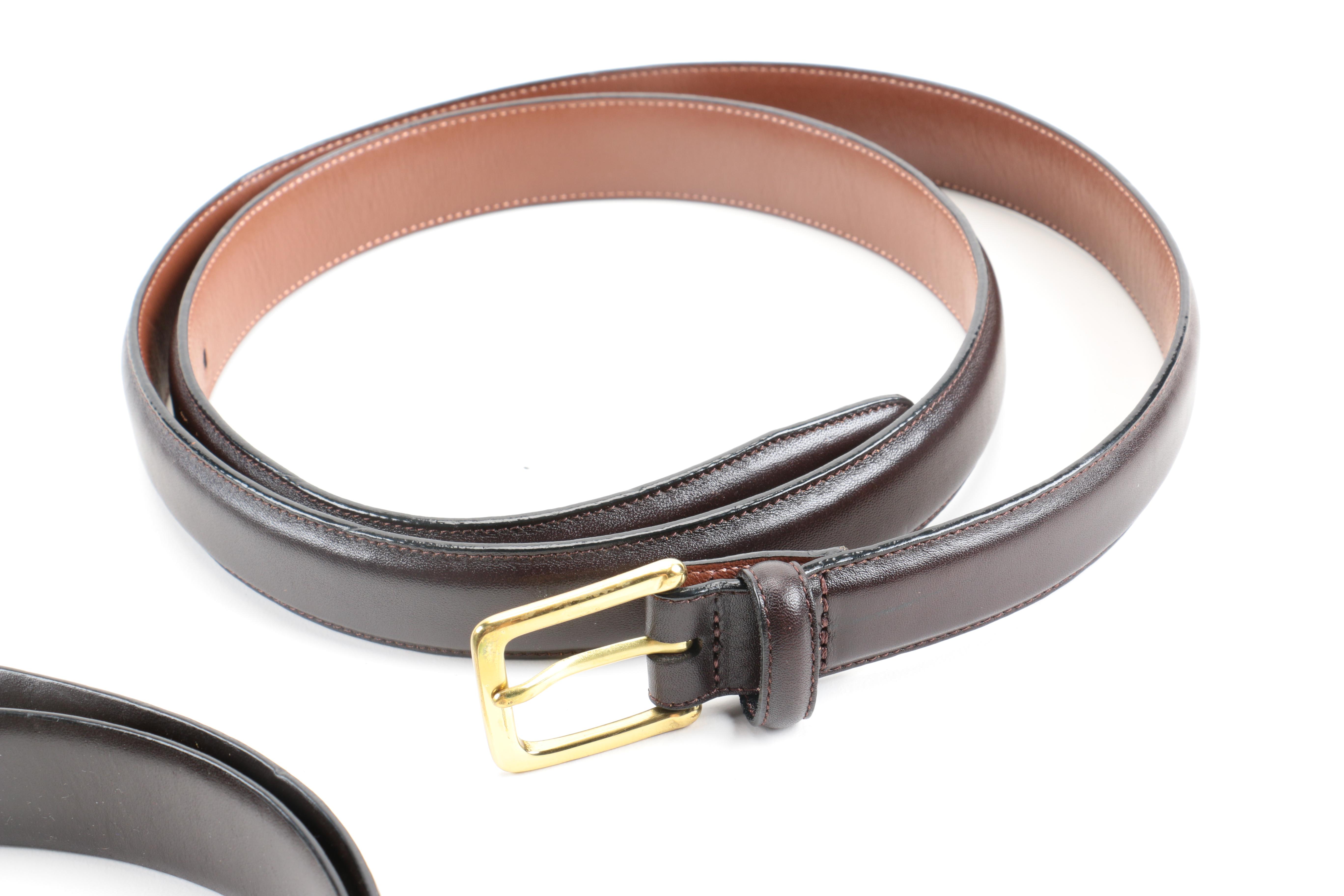 Designer Leather Belt Assortment