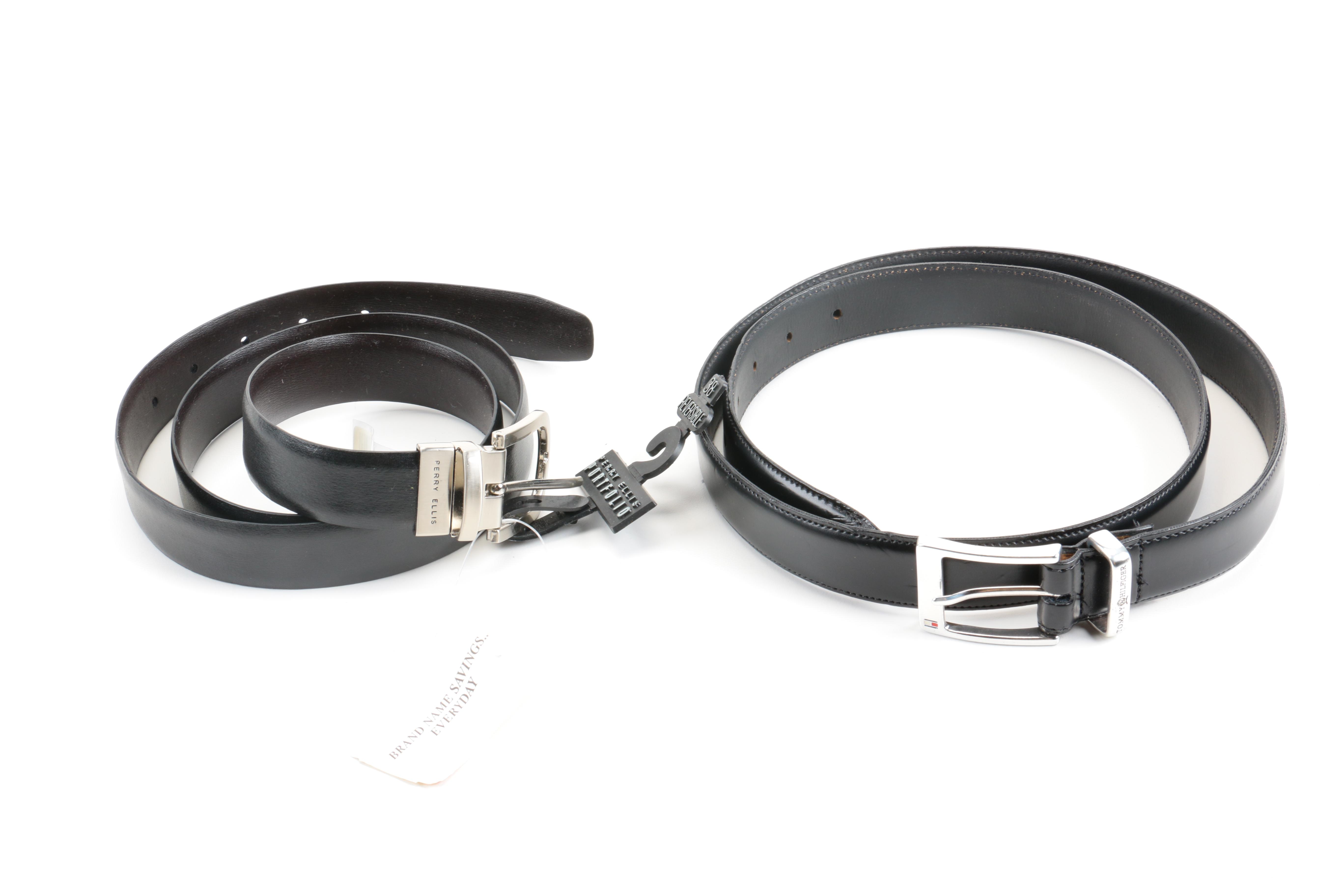 Designer Leather Belt Assortment