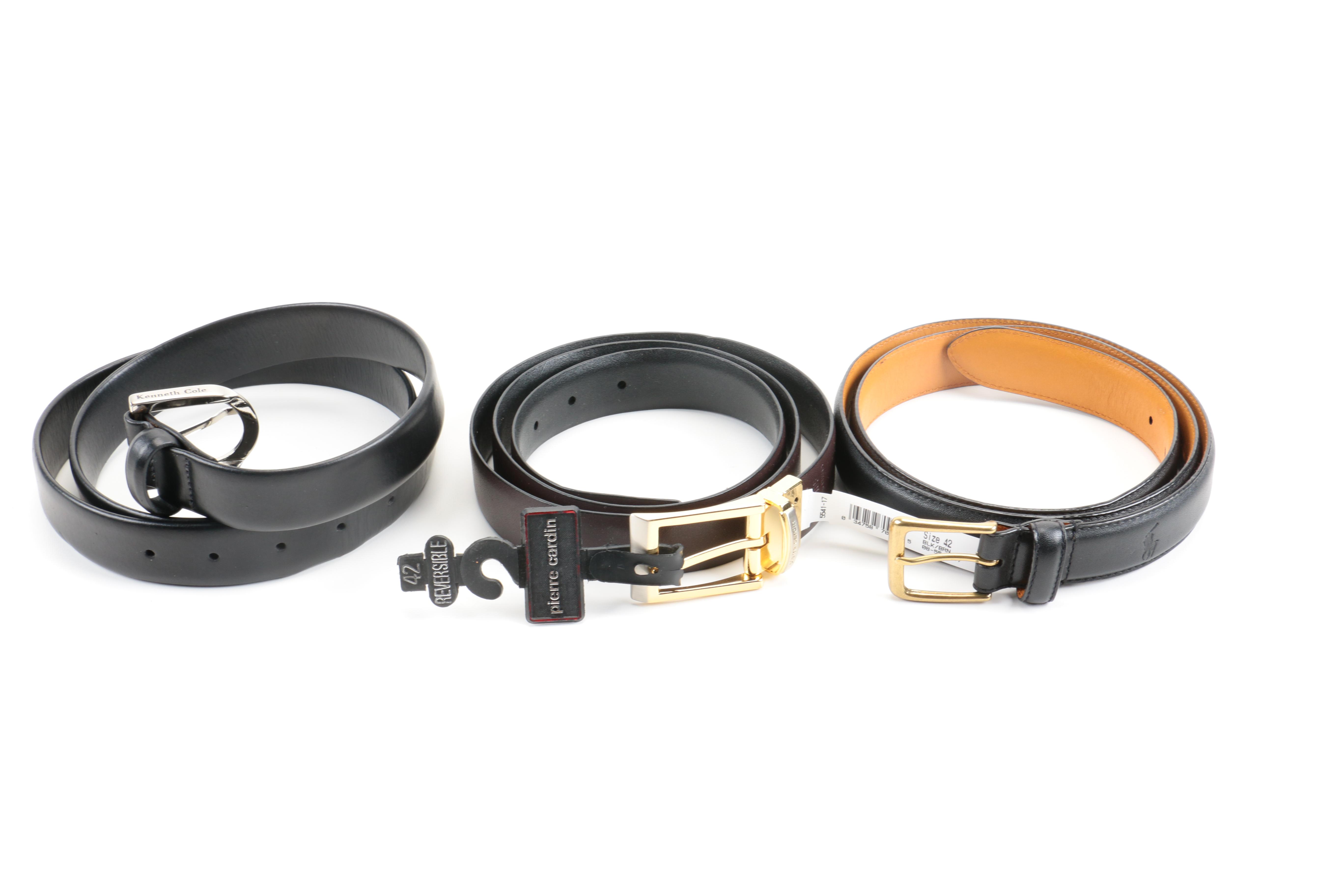 Designer Leather Belt Assortment