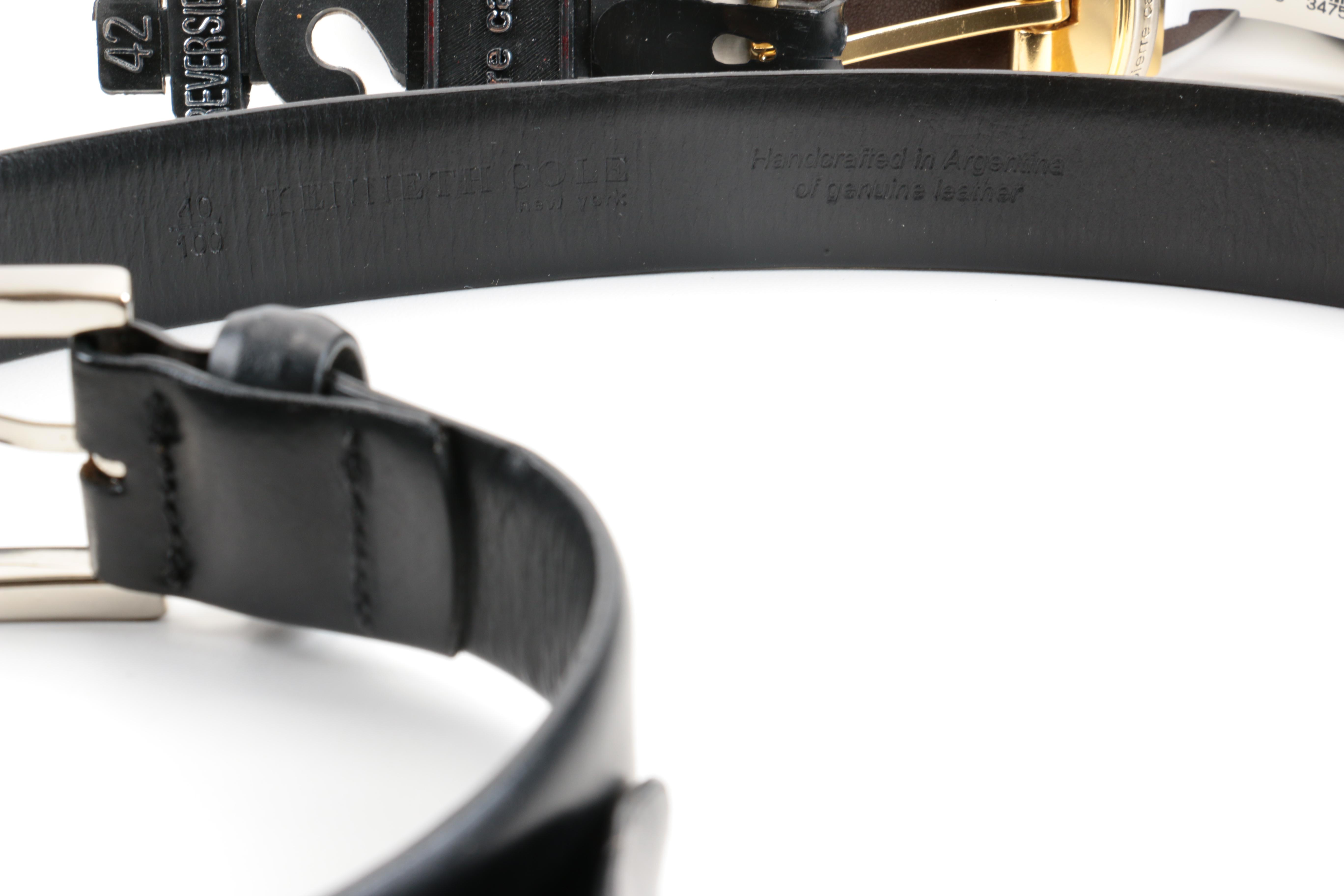 Designer Leather Belt Assortment