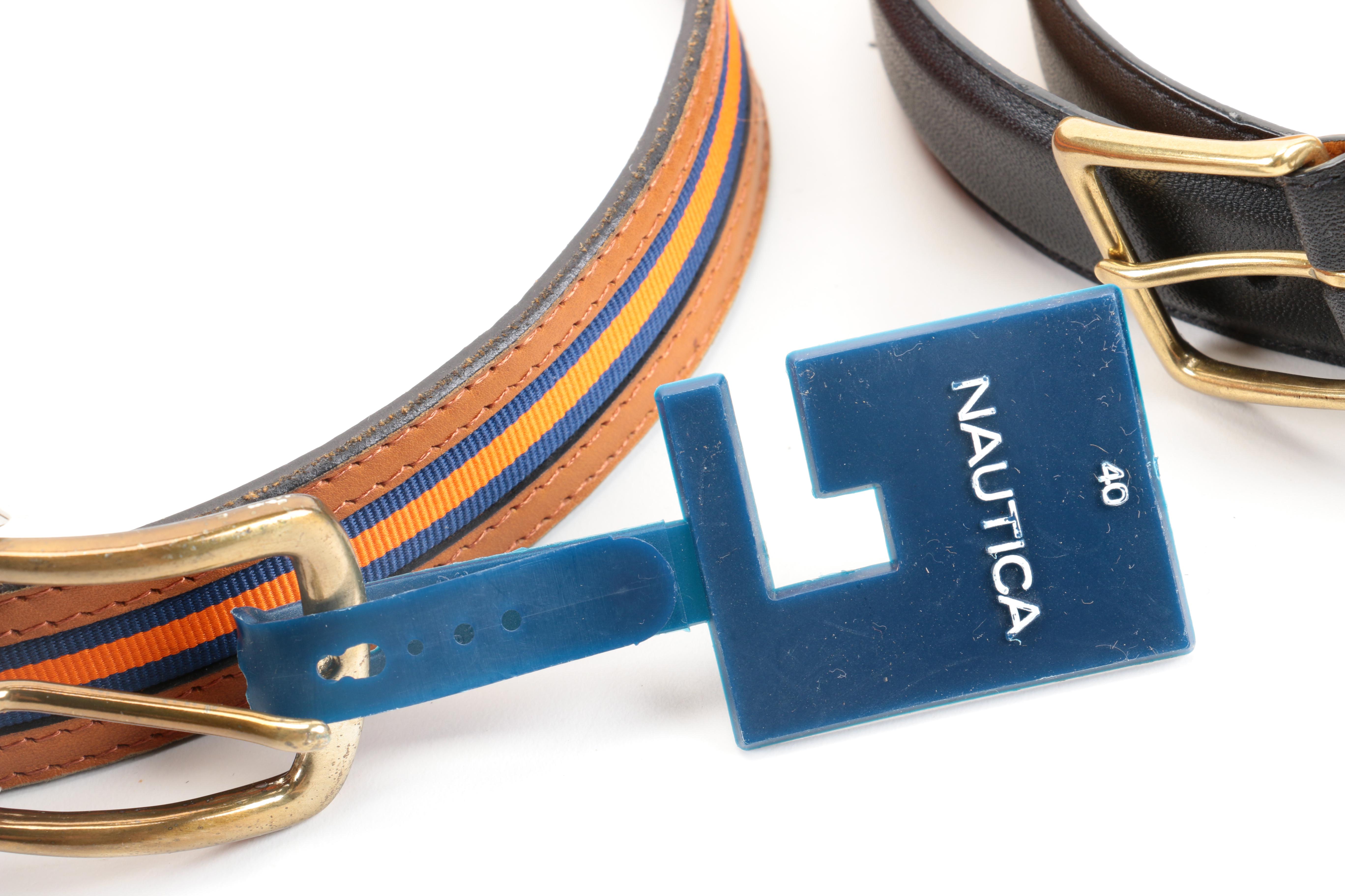 Designer Leather Belt Assortment