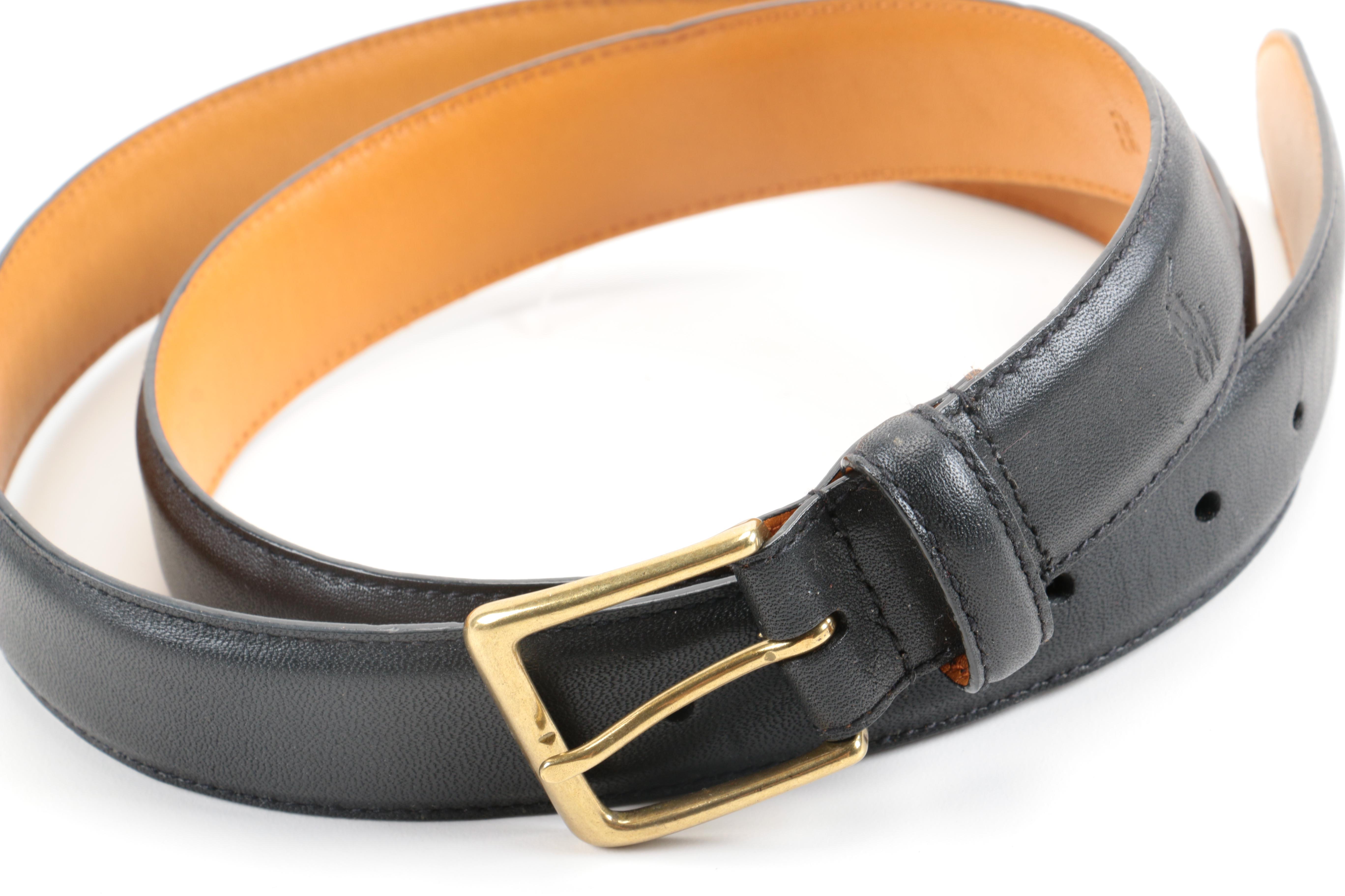 Designer Leather Belt Assortment