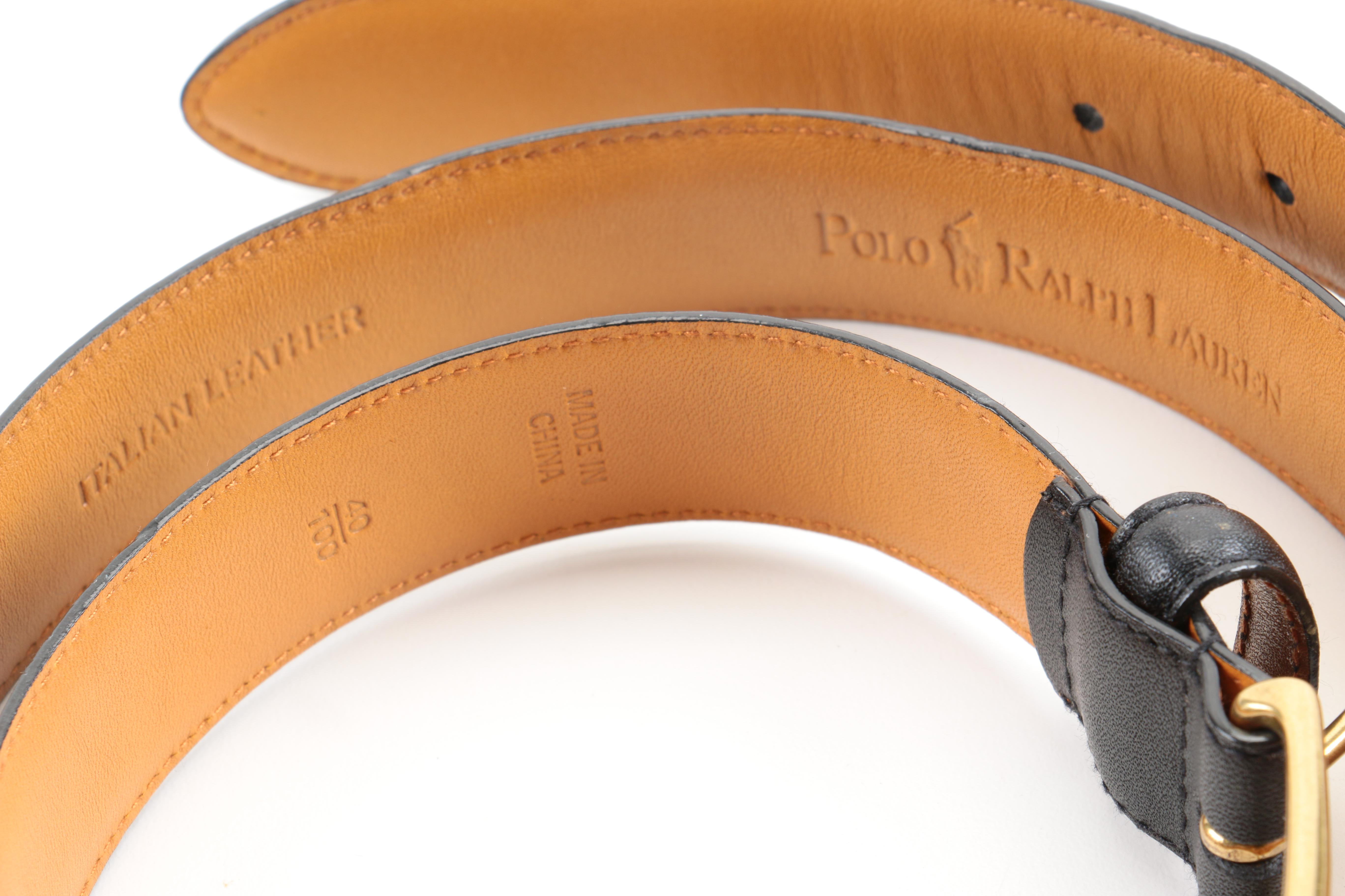 Designer Leather Belt Assortment