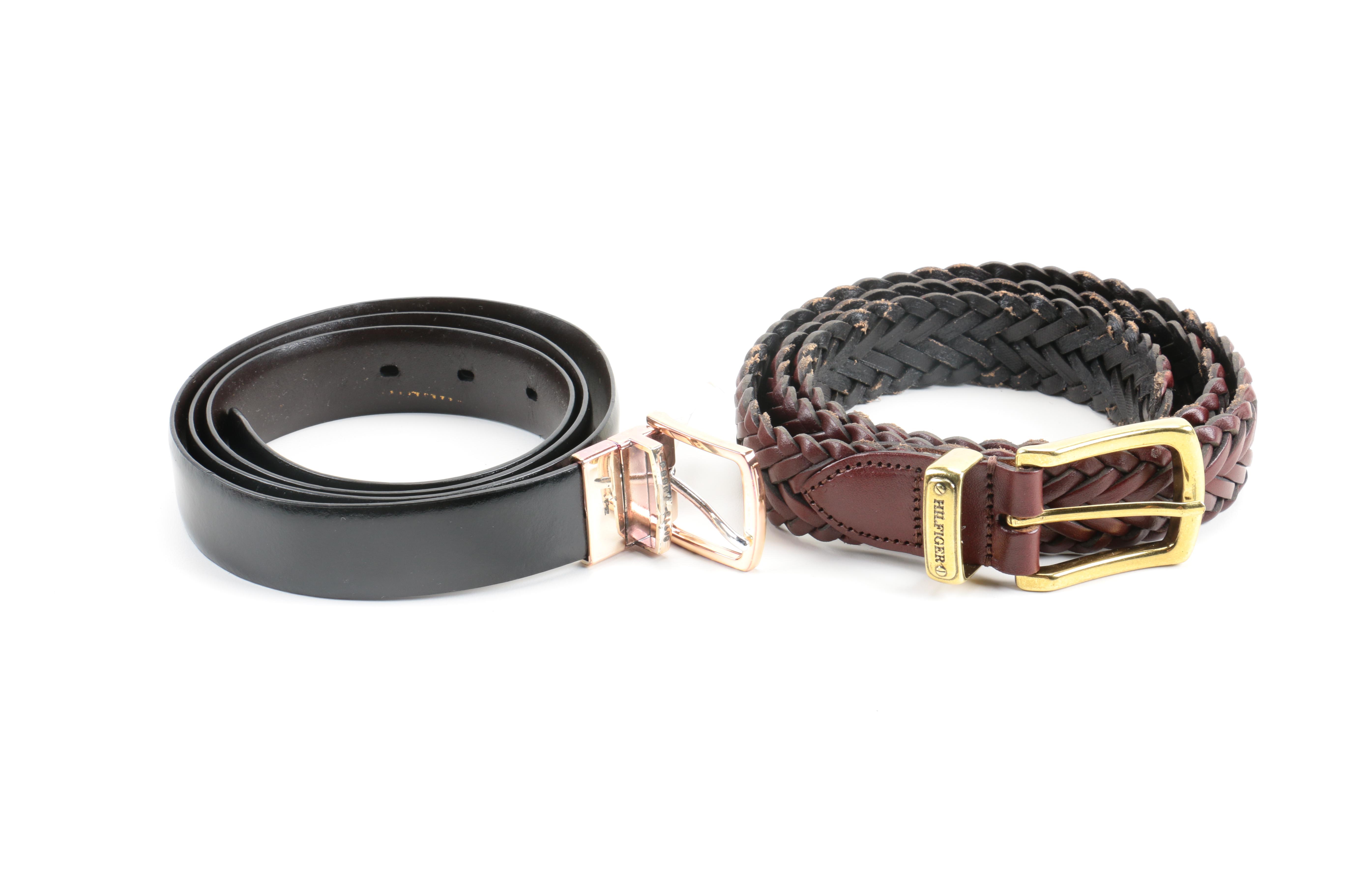 Designer Leather Belt Assortment