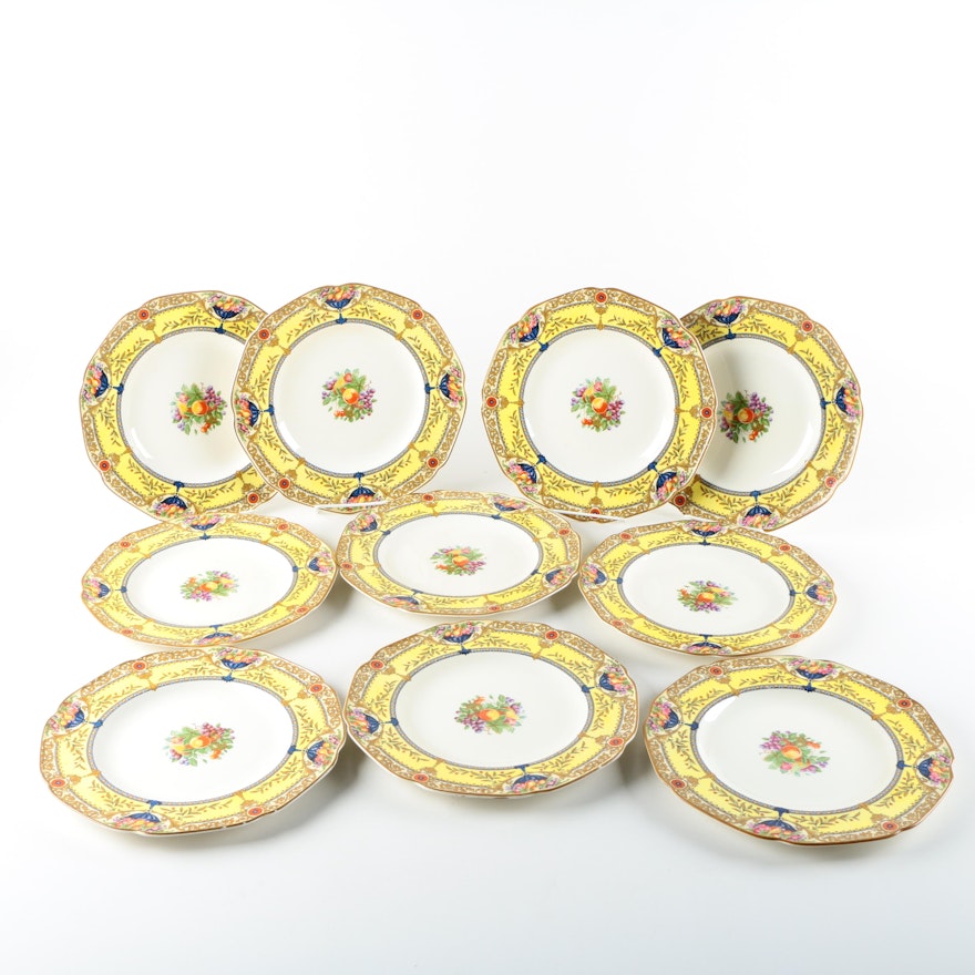 Crown Ducal Fruit Themed Plates