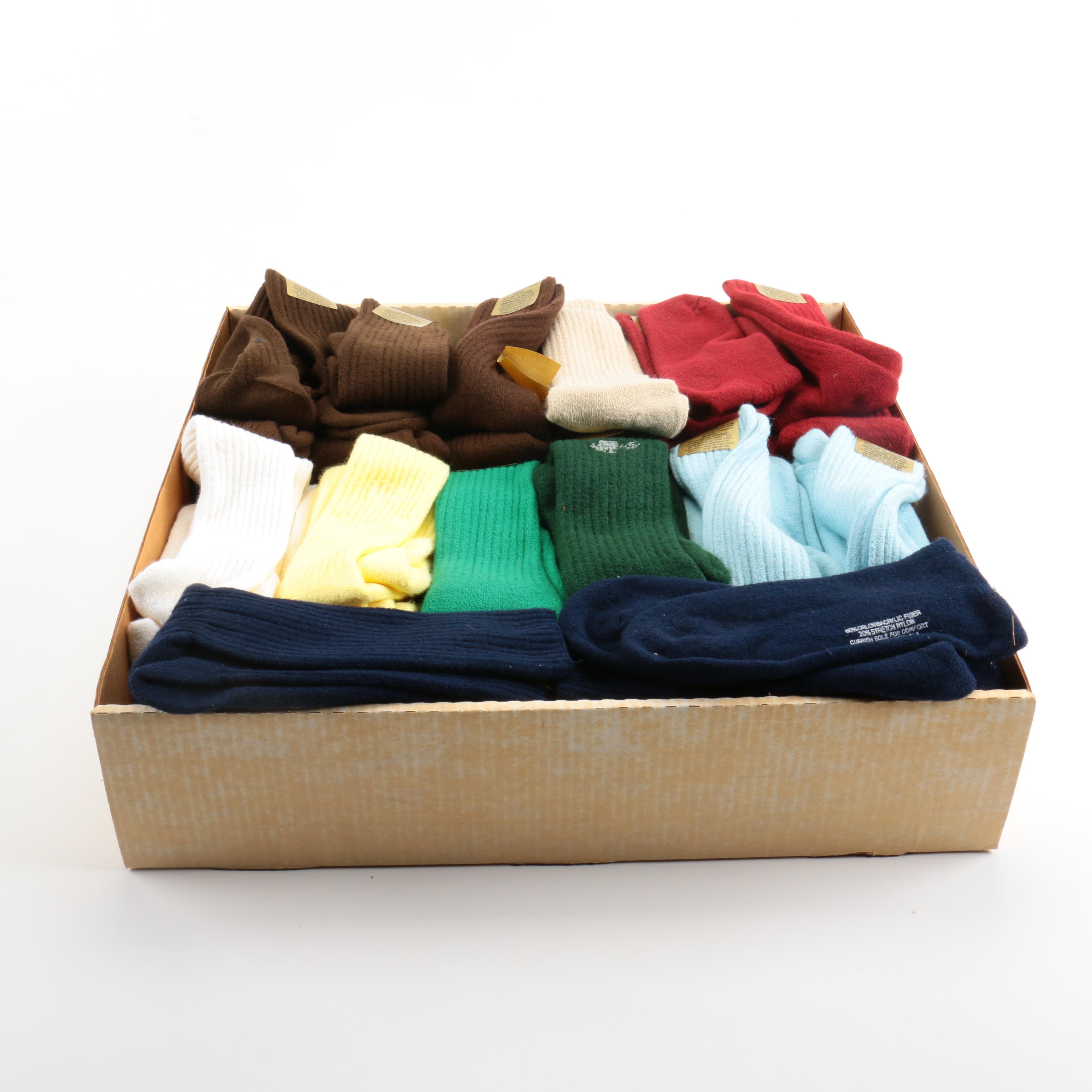 Sixty-Five Pairs of Socks Including Izod