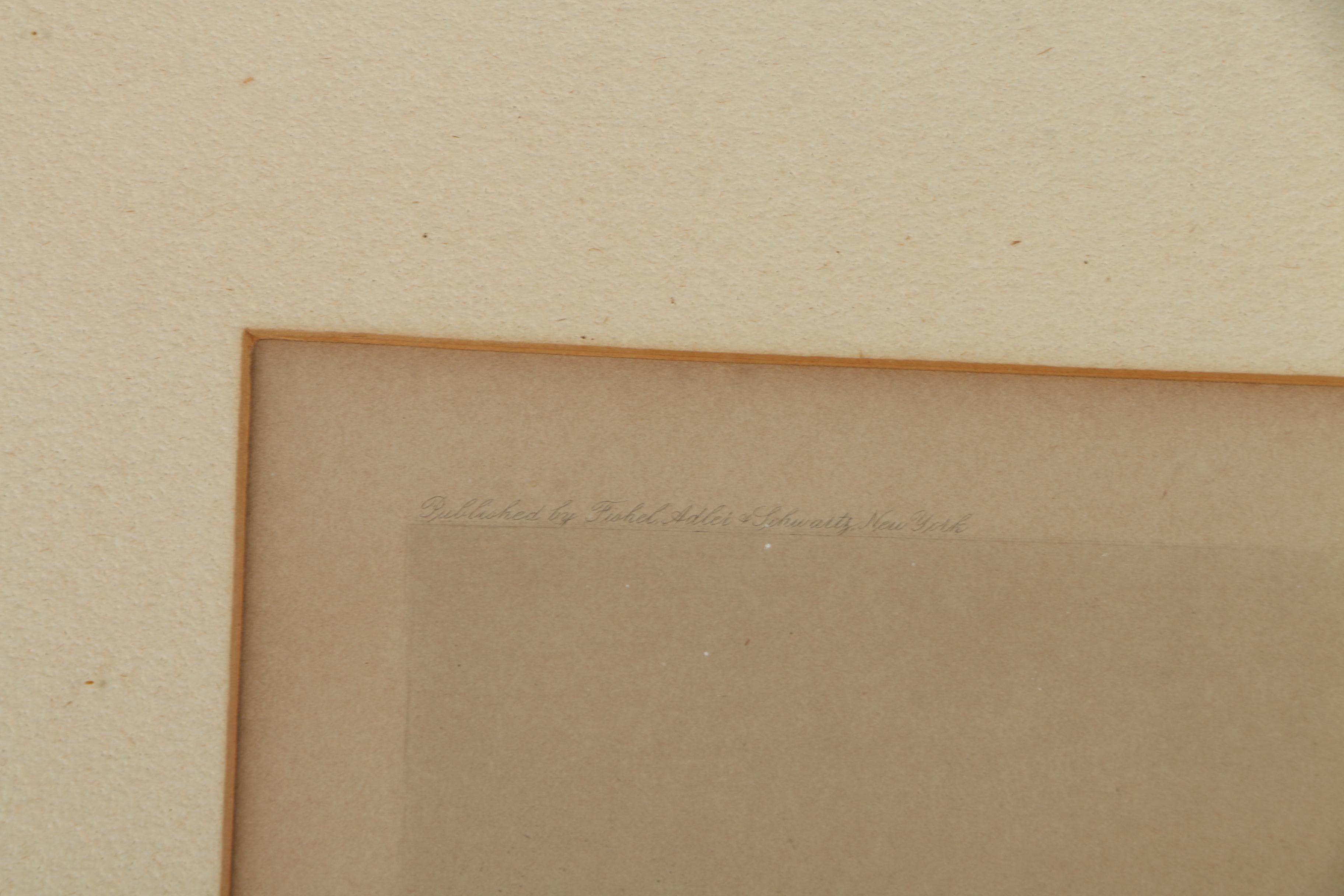 Ernest C. Rost Vintage Etching on Paper "Indian Summer"