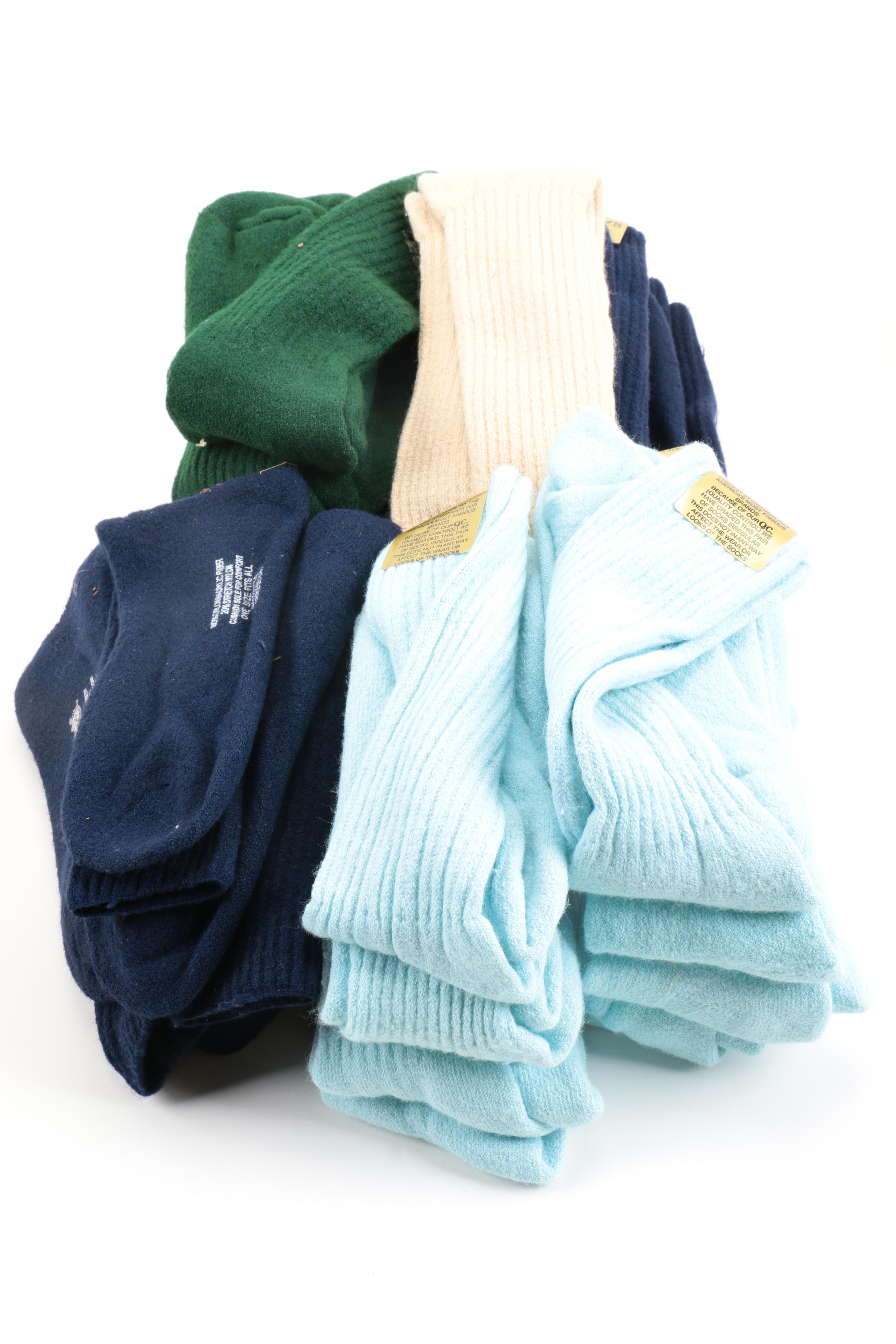 Sixty-Five Pairs of Socks Including Izod