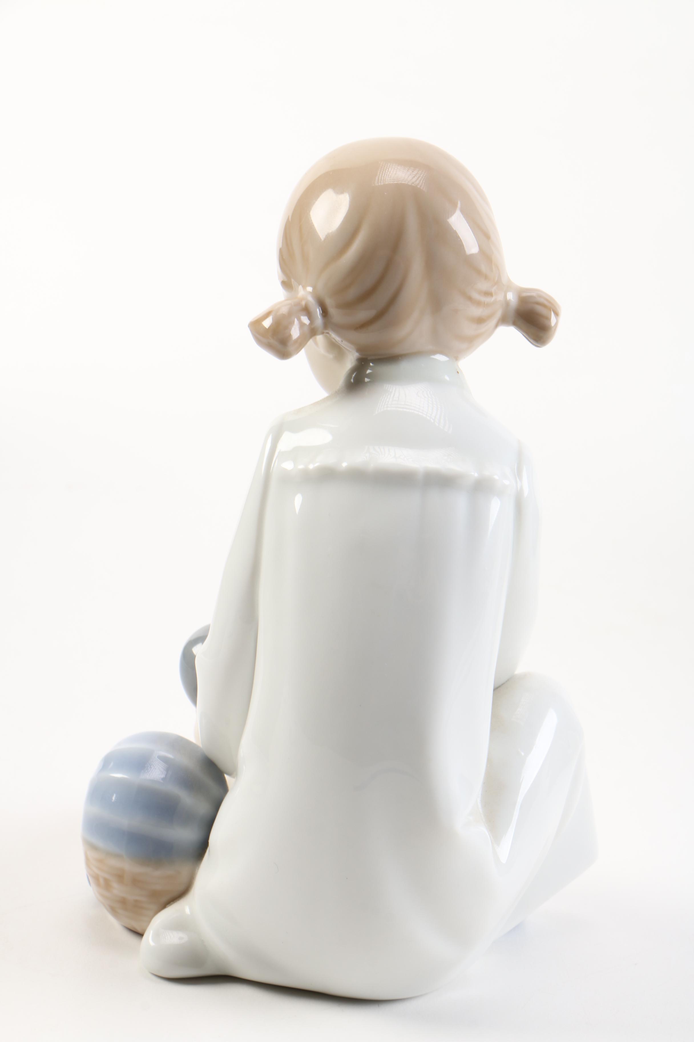 NAO by Lladró Girl With Doll Figurine