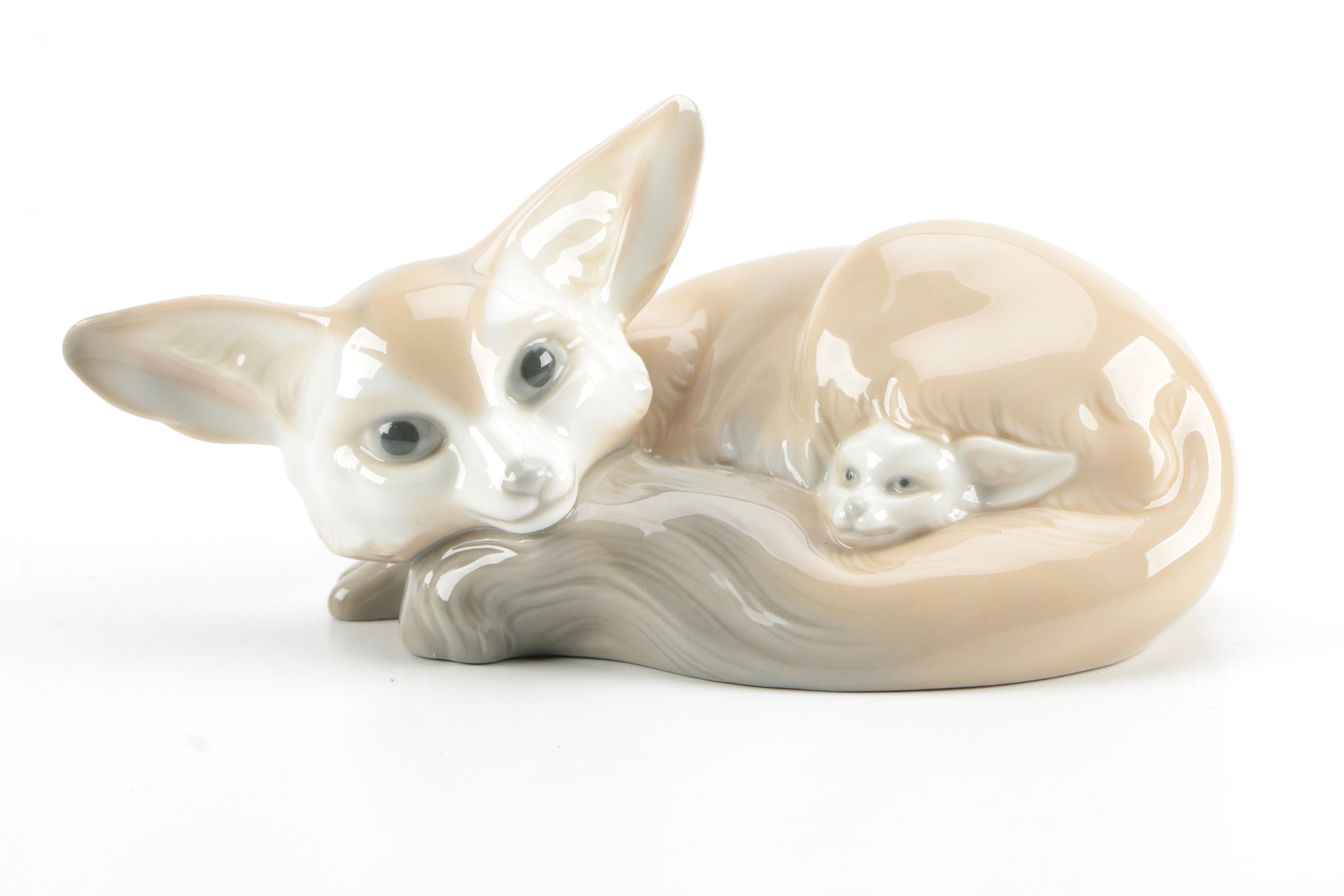 Lladro Porcelain Animal Figurines Including "Little Duck"