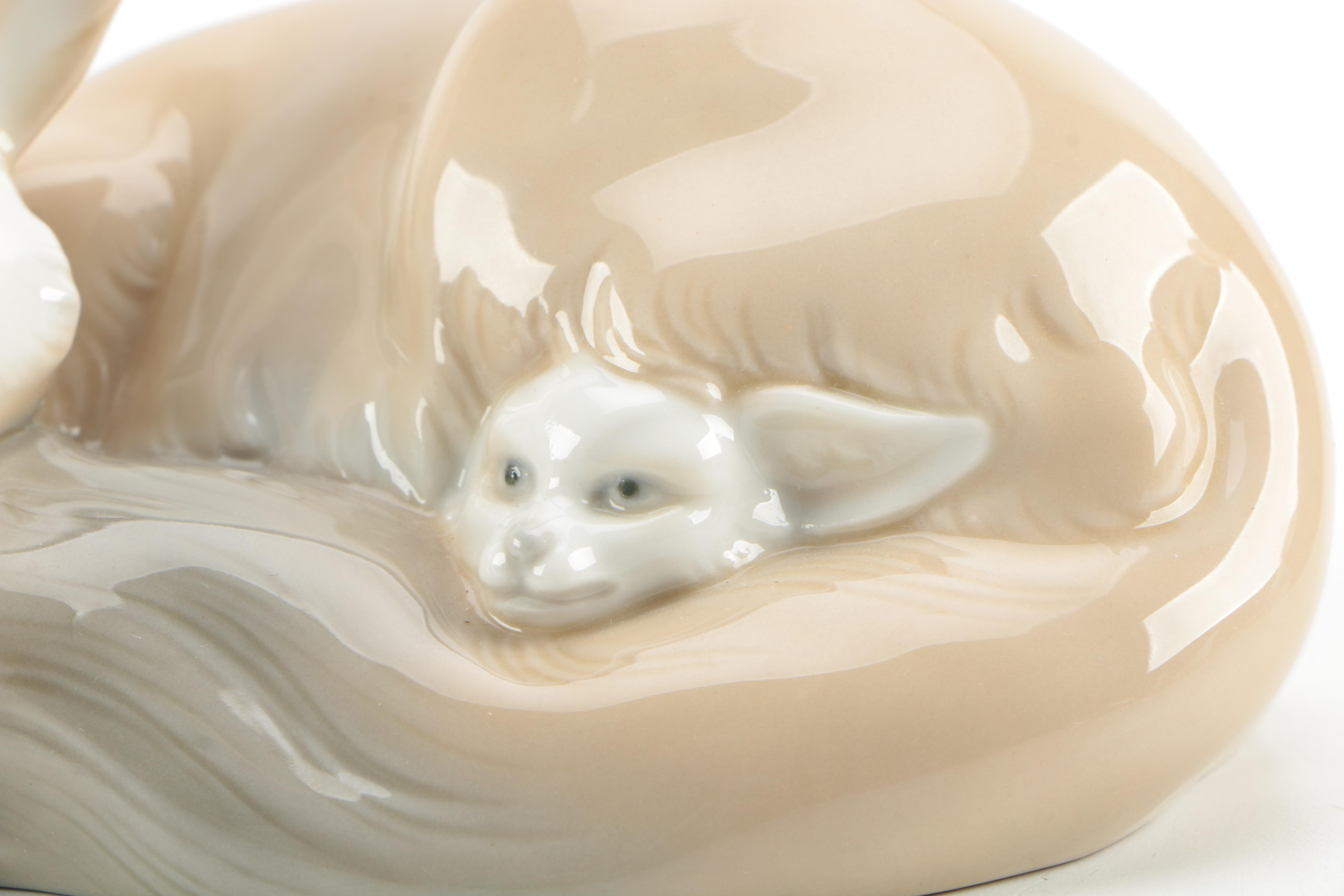 Lladro Porcelain Animal Figurines Including "Little Duck"