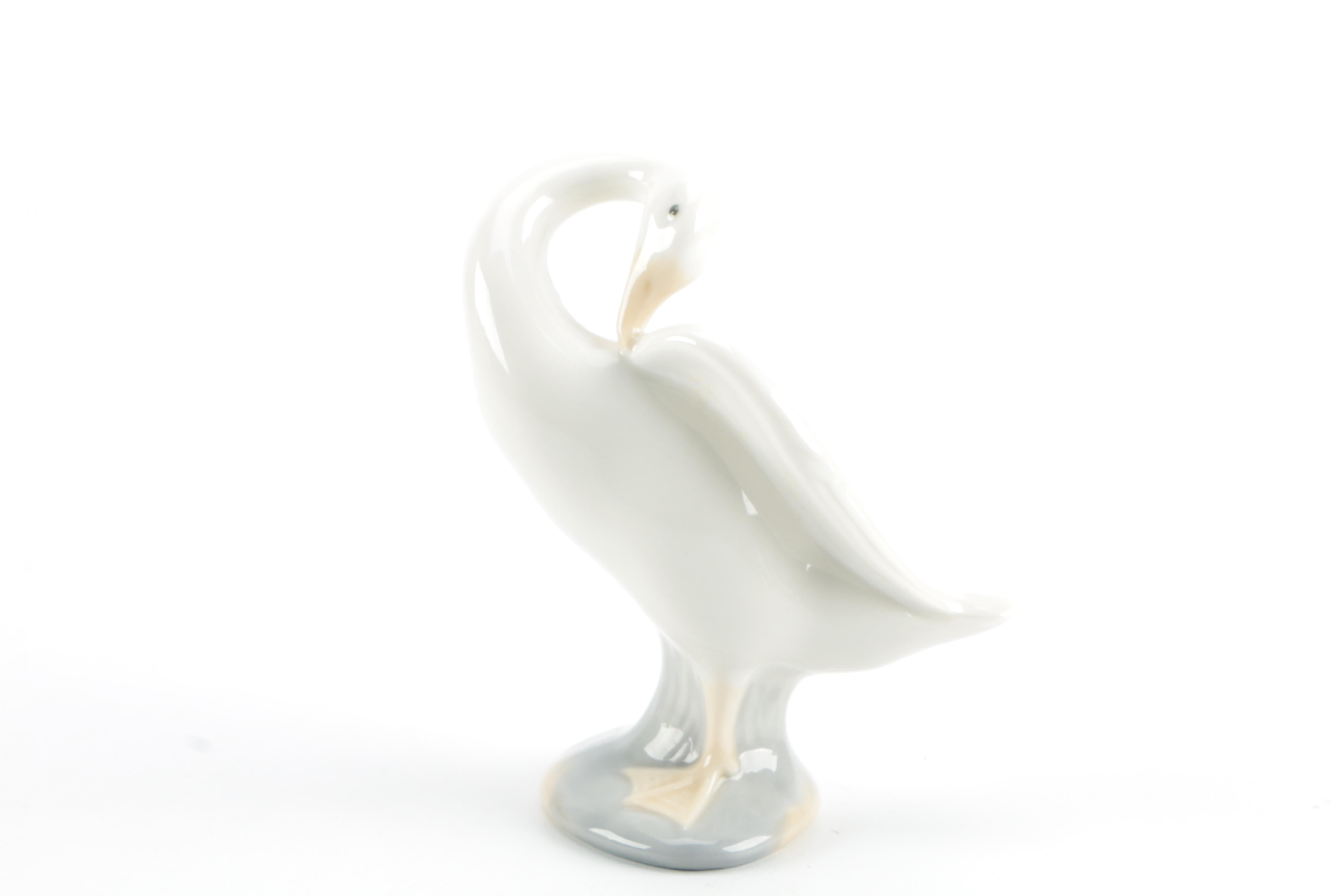 Lladro Porcelain Animal Figurines Including "Little Duck"