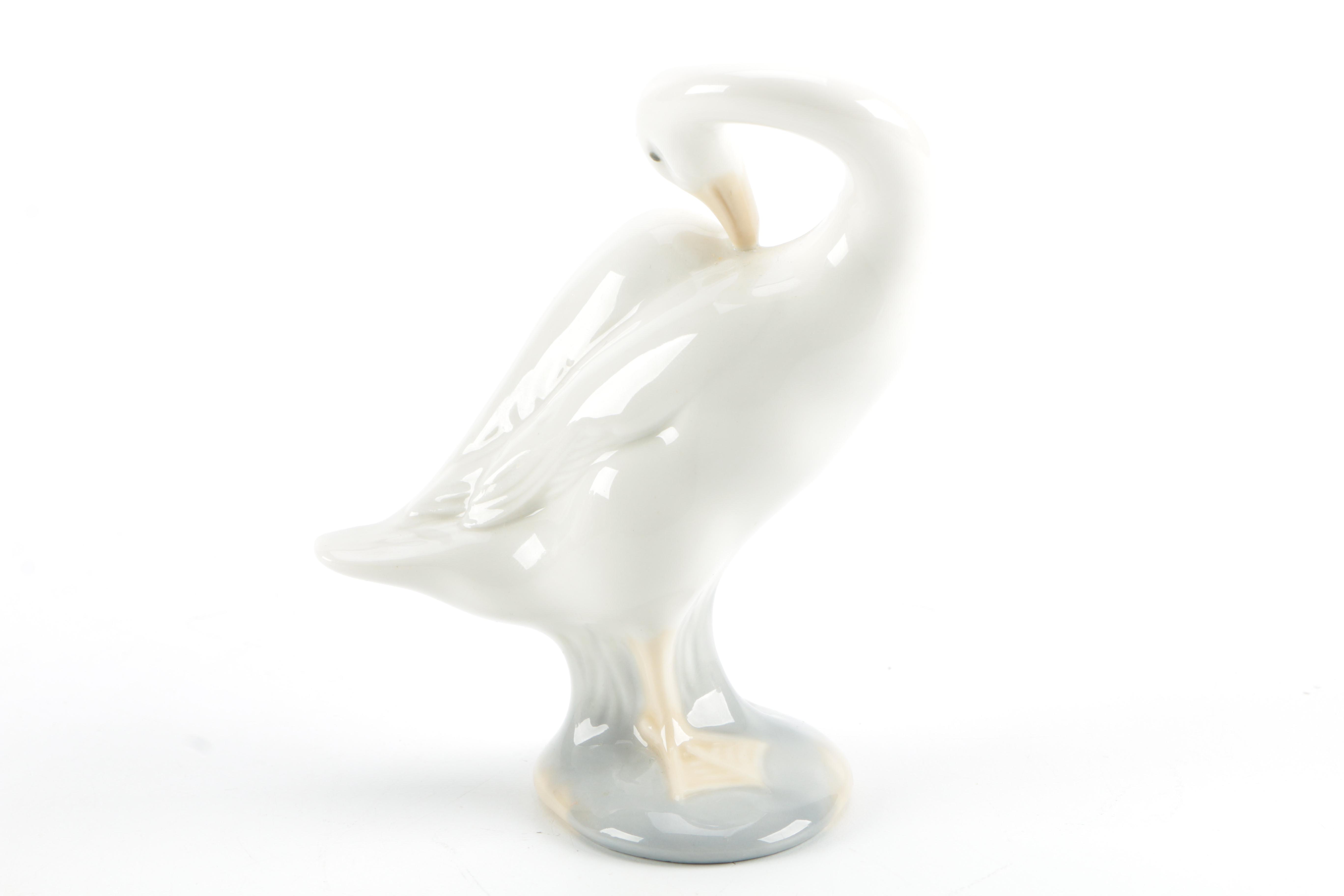 Lladro Porcelain Animal Figurines Including "Little Duck"