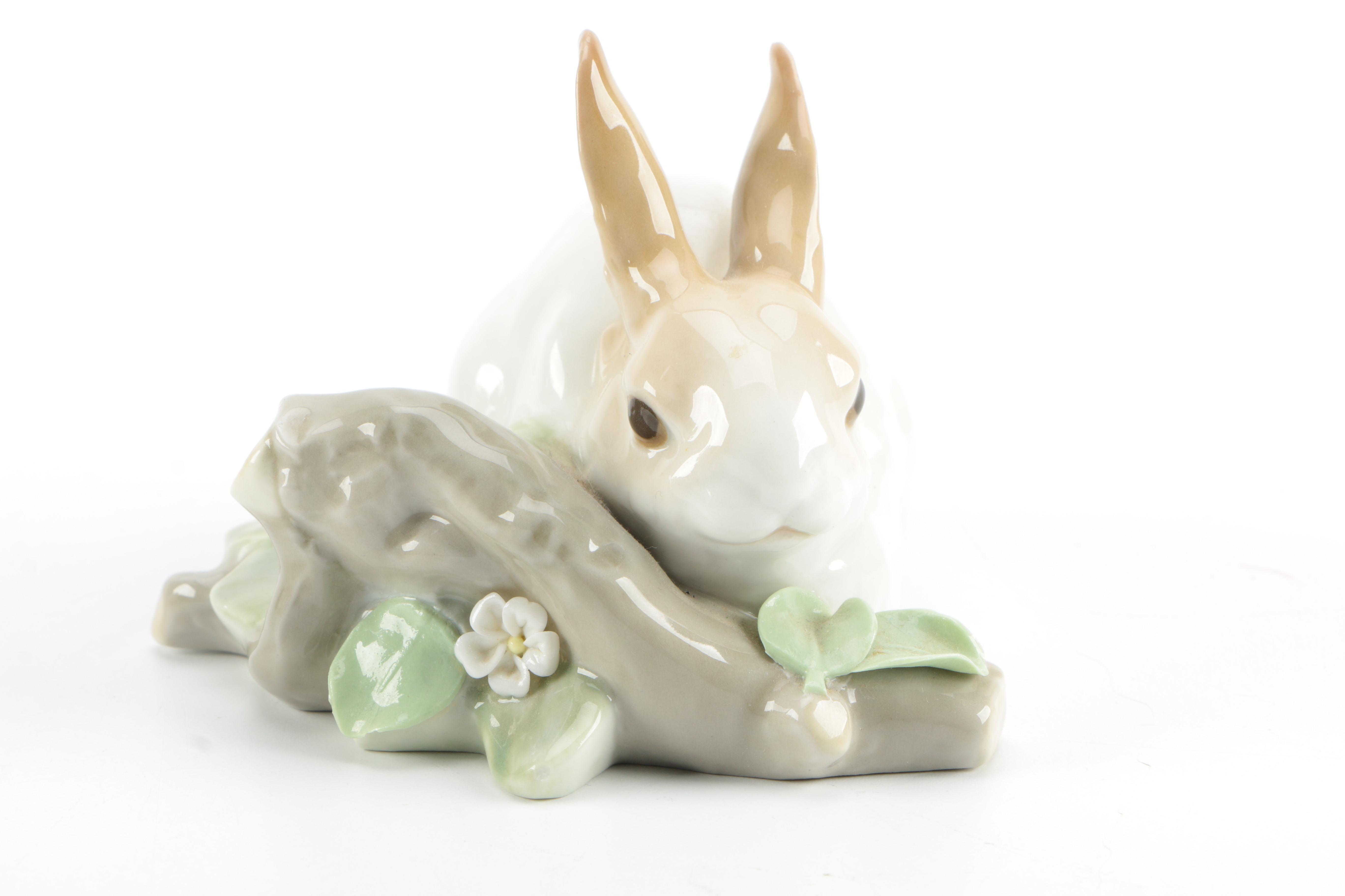 Lladro Porcelain Animal Figurines Including "Little Duck"