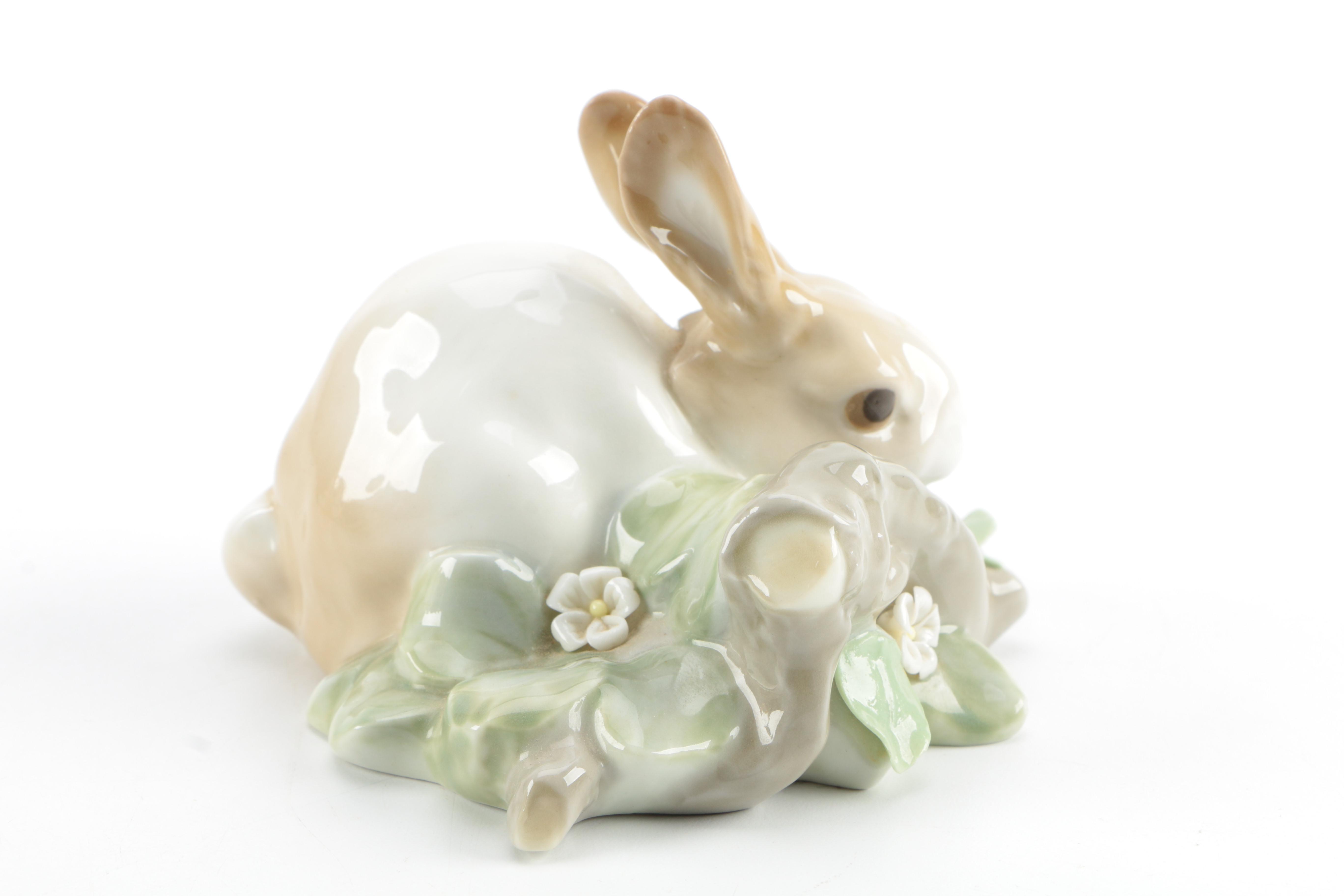 Lladro Porcelain Animal Figurines Including "Little Duck"