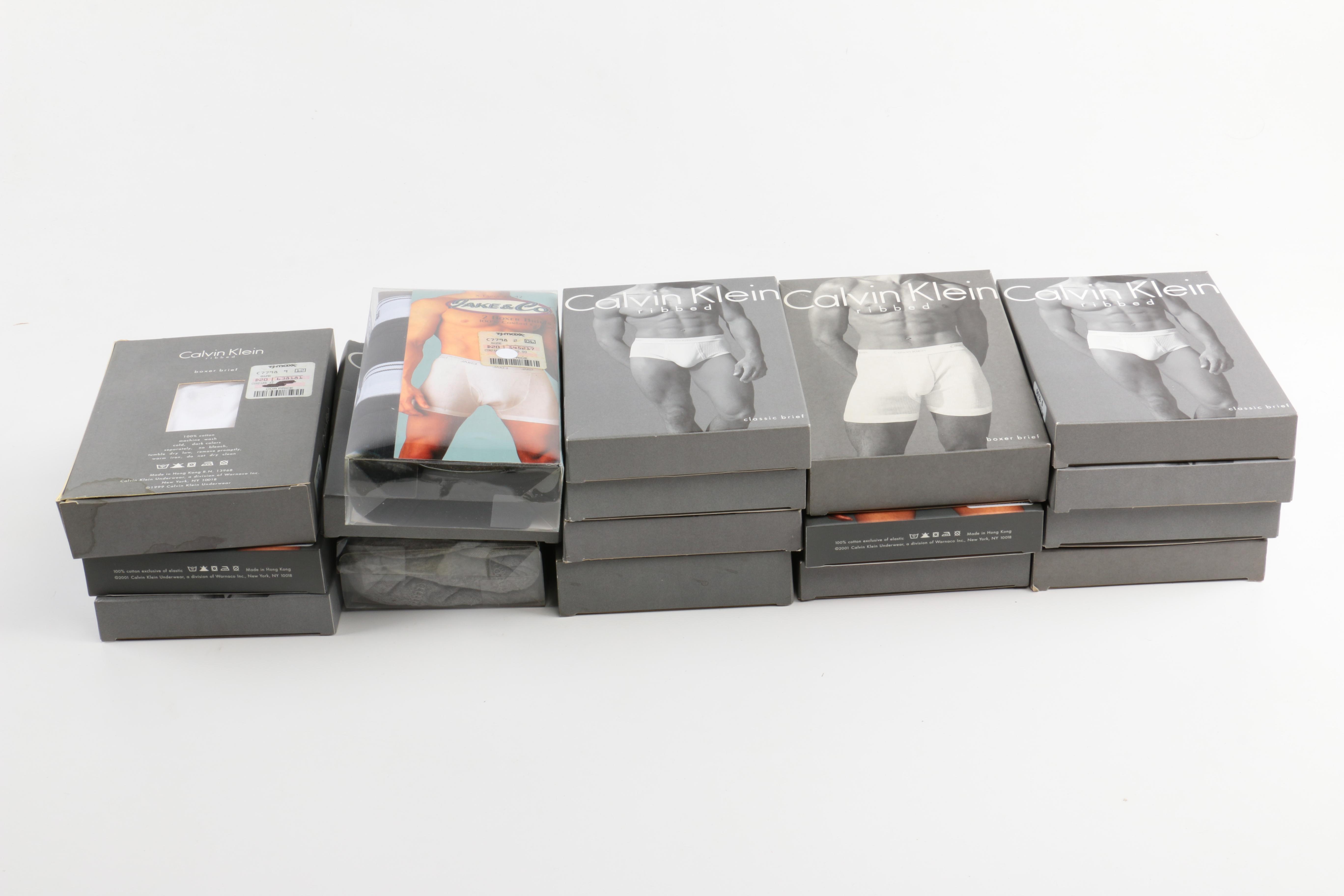 Men's Unused Underwear and Dress Shirts Including YSL